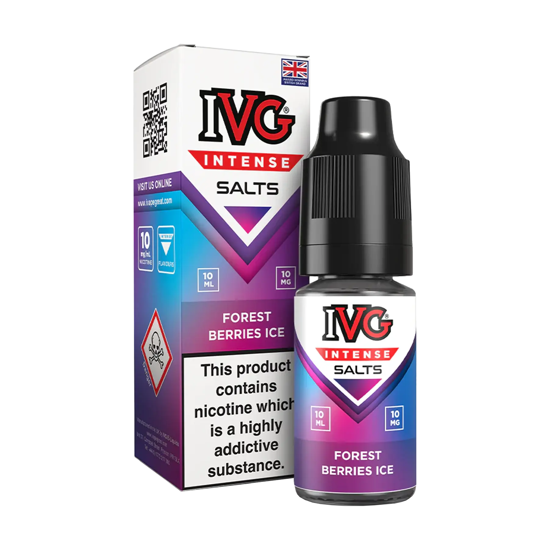 IVG Intense 10ml Nicotine Salt - Forest Berries Ice