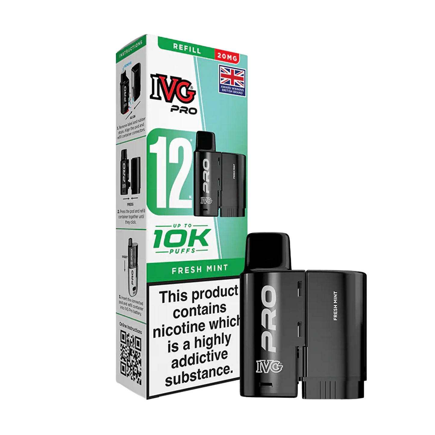 IVG Pro 12 Replacement Pods - Fresh Mint
