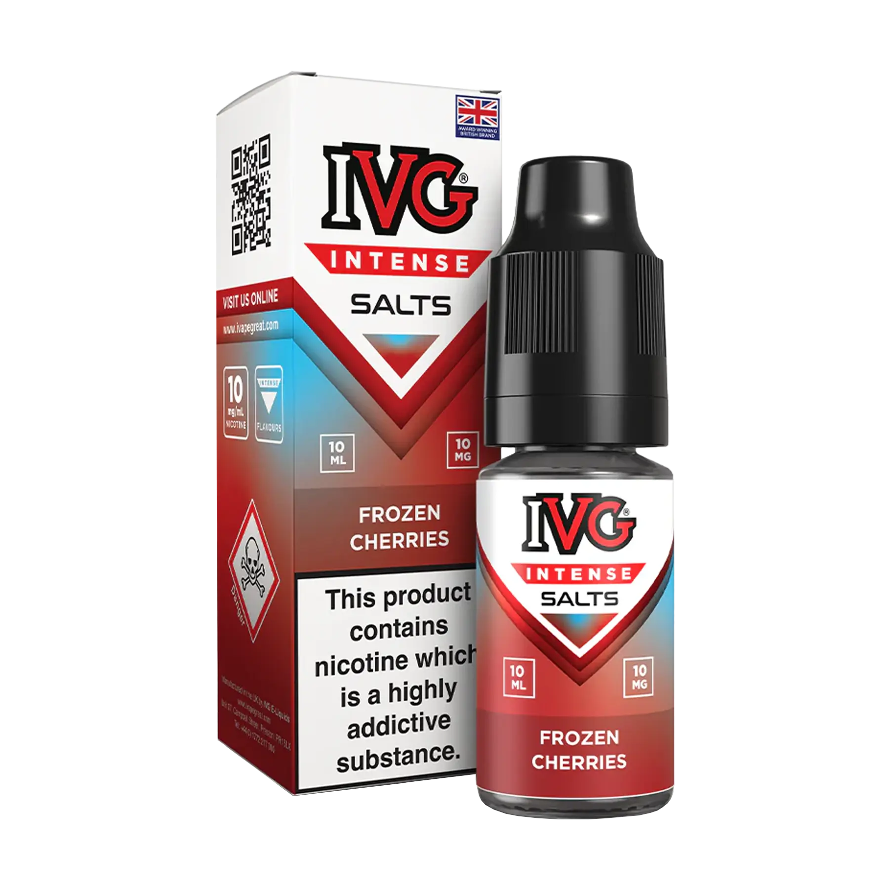IVG Intense 10ml Nicotine Salt - Frozen Cherries