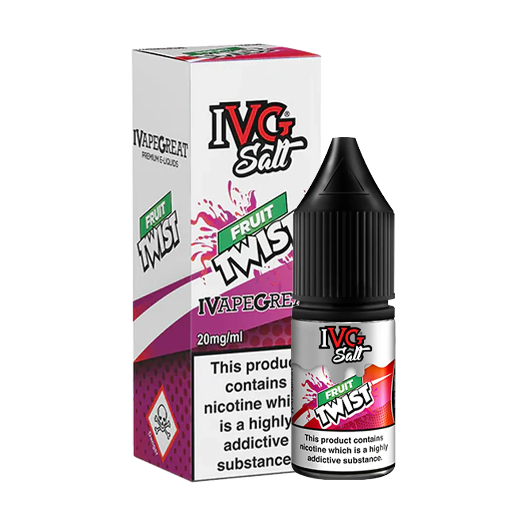 IVG 10ml E-Liquid Nicotine Salt -  Fruit Twist