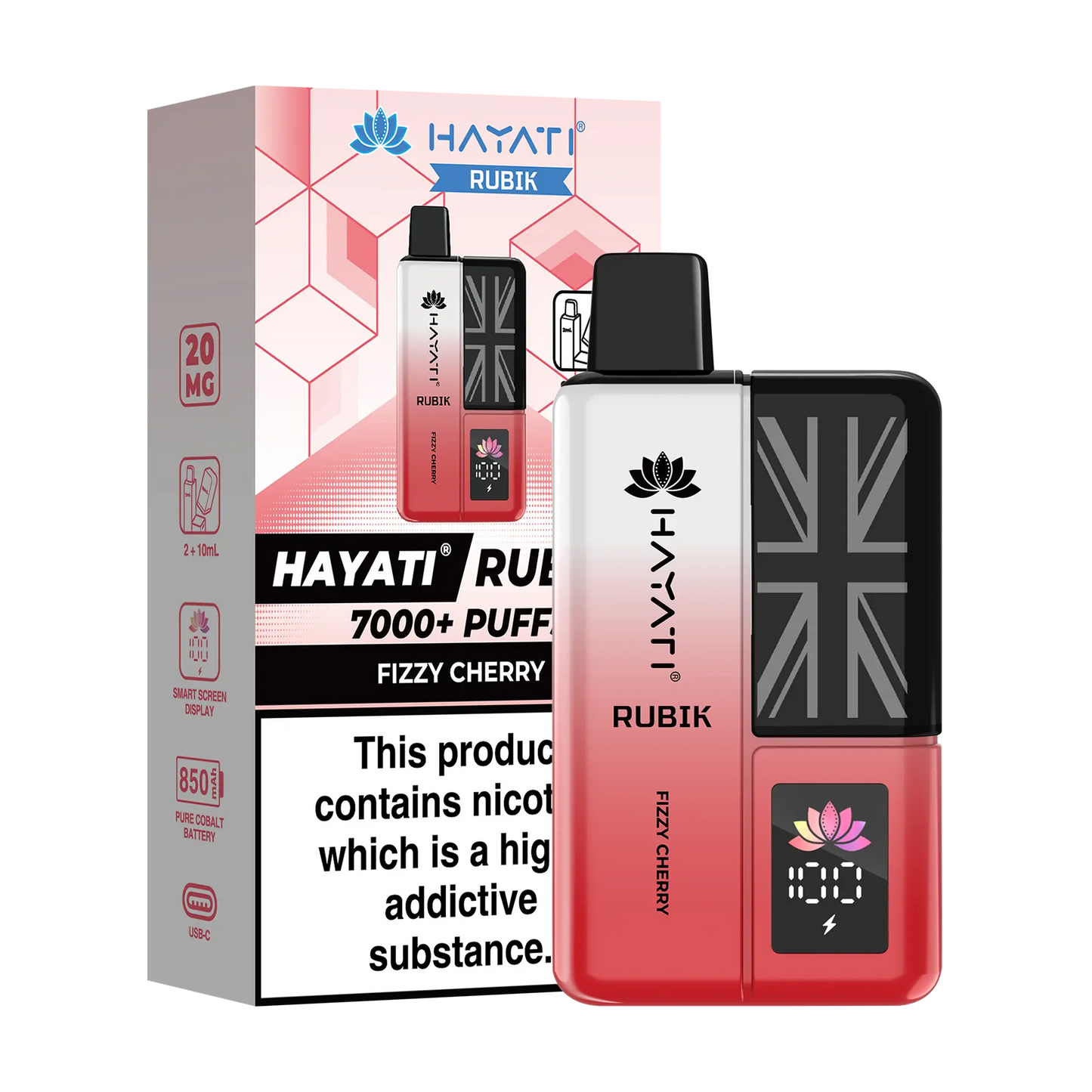 Hayati Rubik Prefilled Vape Kit - Fizzy Cherry