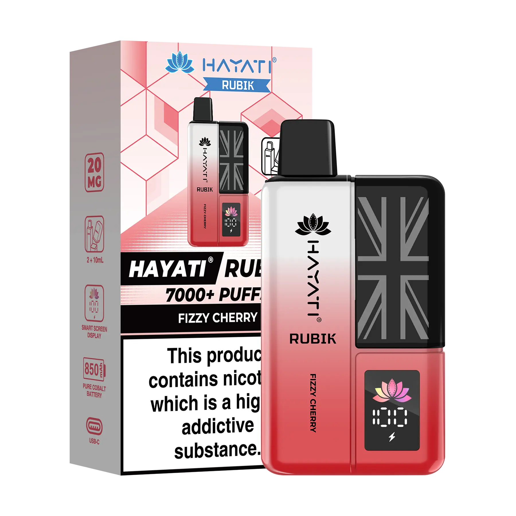 Hayati Rubik Prefilled Vape Kit - Fizzy Cherry
