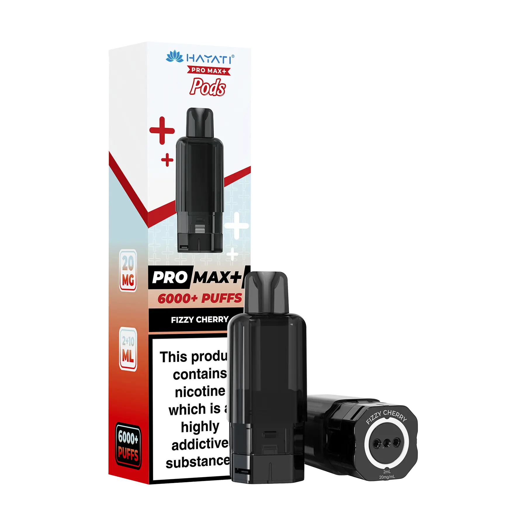 Hayati Pro Max+ 6000 Replacement Pods - Fizzy Cherry