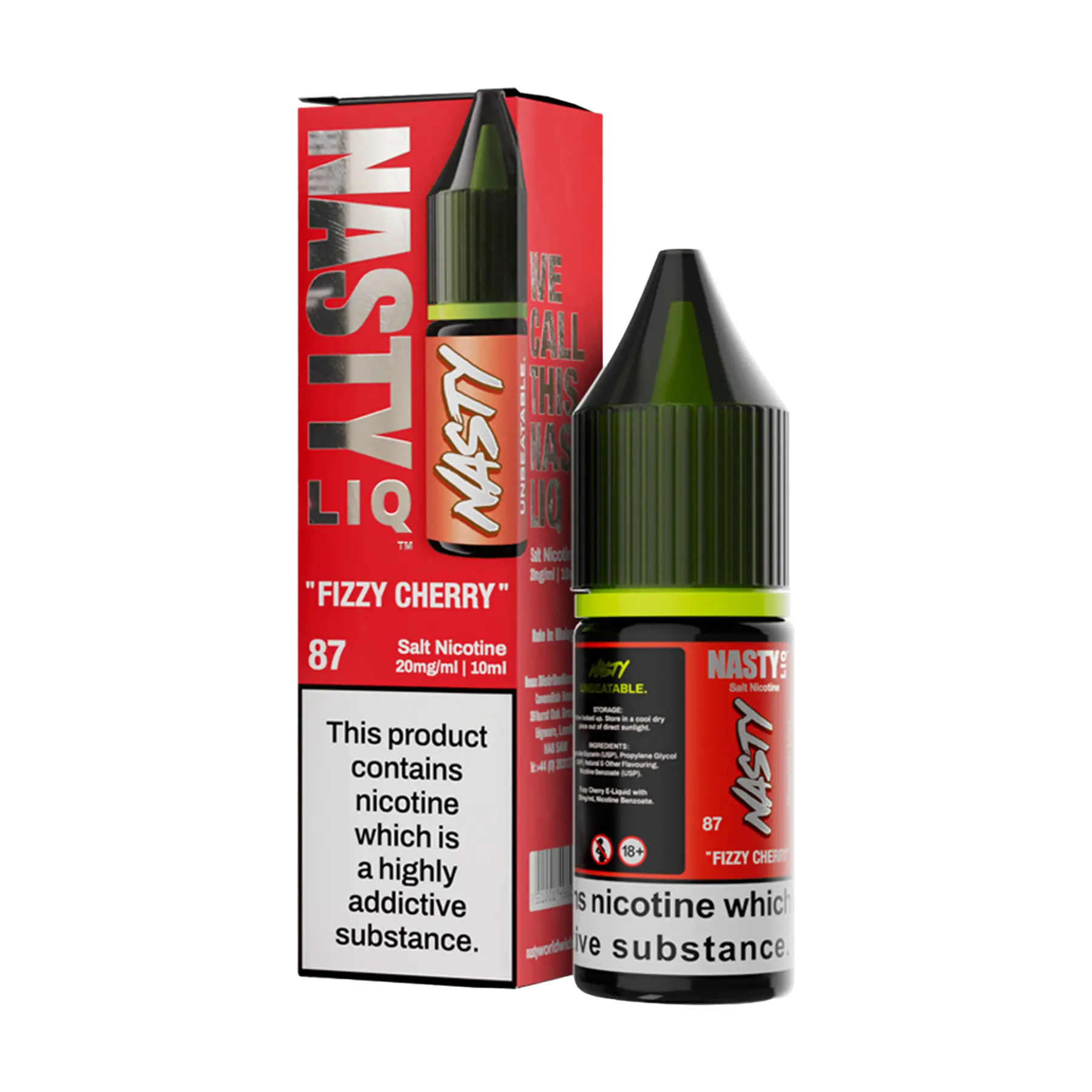 Nasty Liq Nicotine Salt - Fizzy Cherry