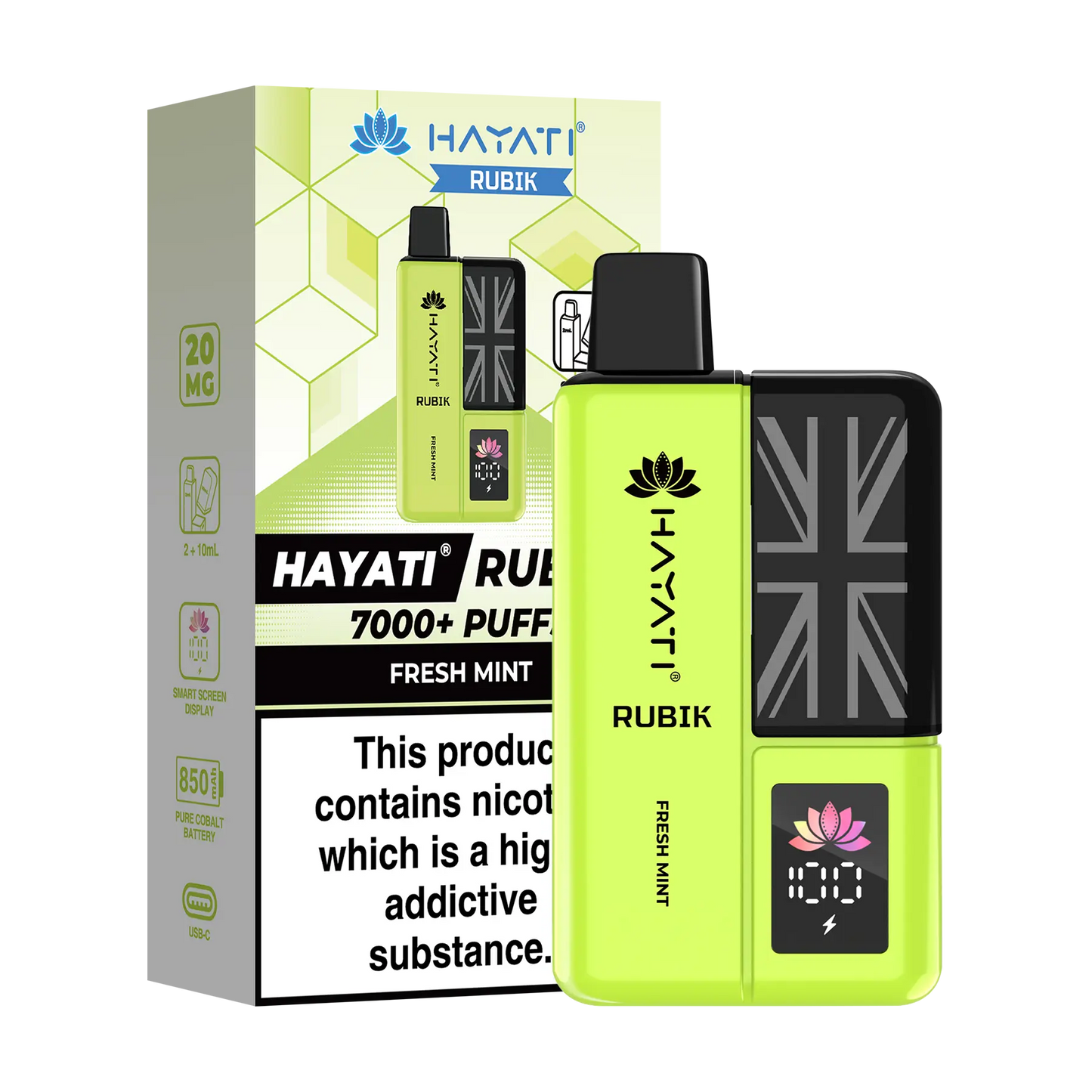 Hayati Rubik Prefilled Vape Kit - Fresh Mint