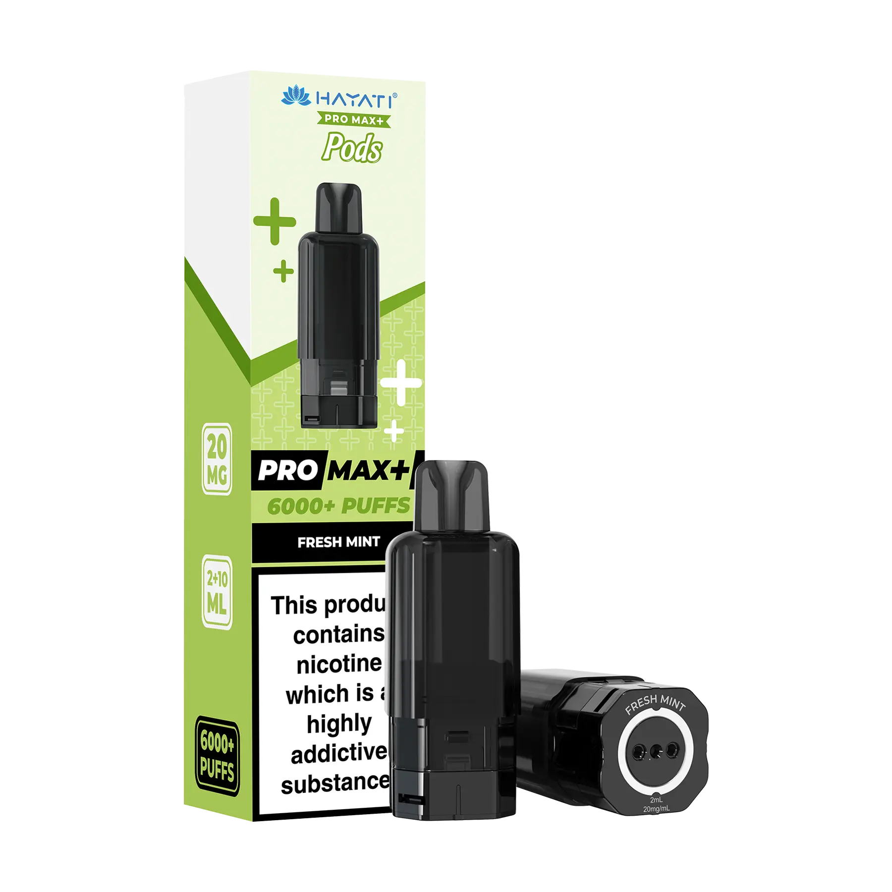 Hayati Pro Max+ 6000 Replacement Pods - Fresh Mint