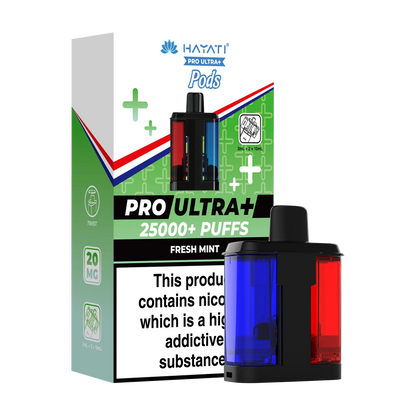 Hayati Pro Ultra 25k Replacement Pods - Fresh Mint