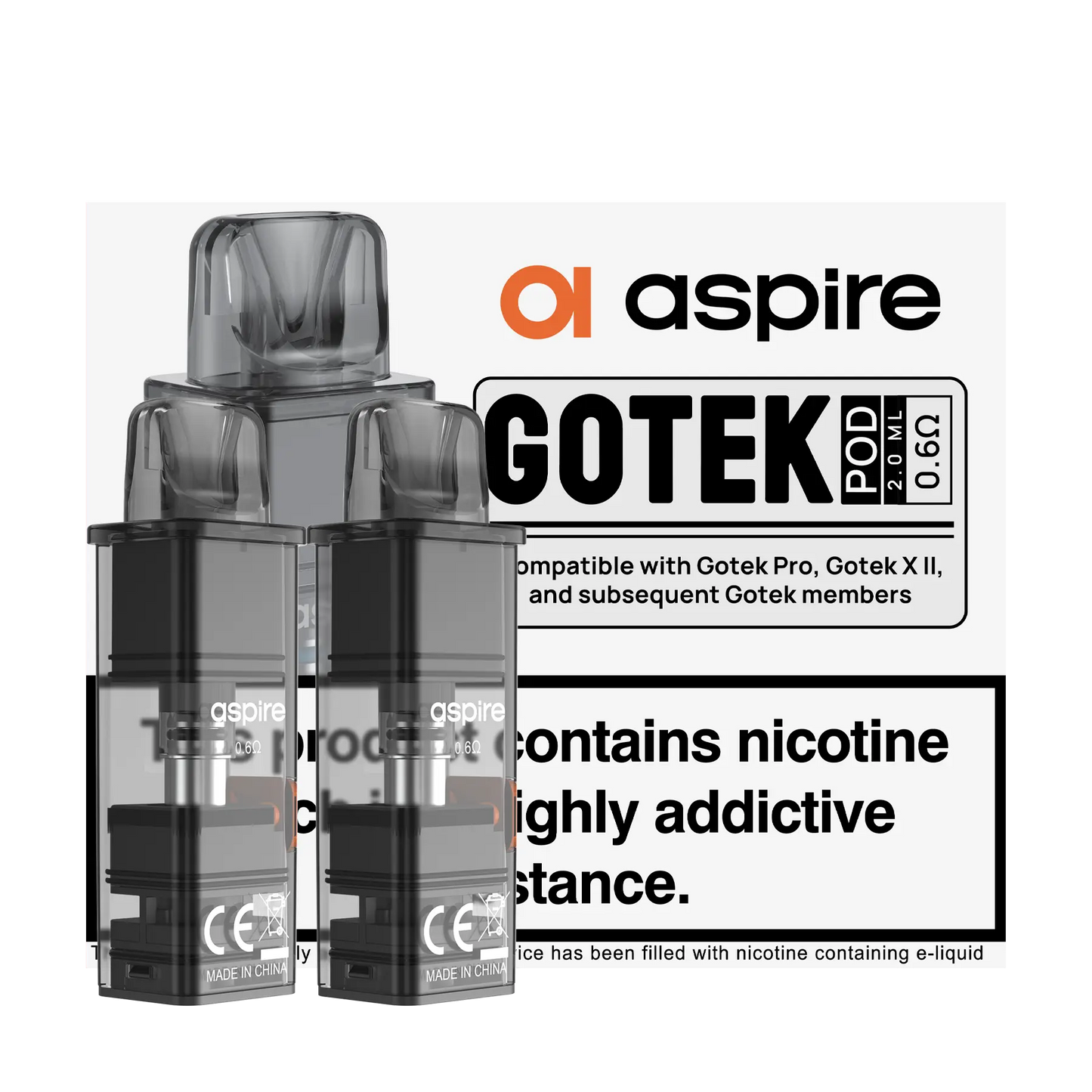 Aspire GoteK Replacement Pods - 0.6 2ml