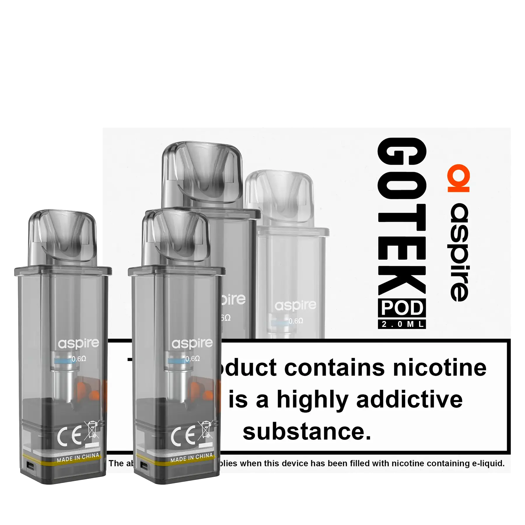 Aspire GoteK Replacement Pods - 2 Pack