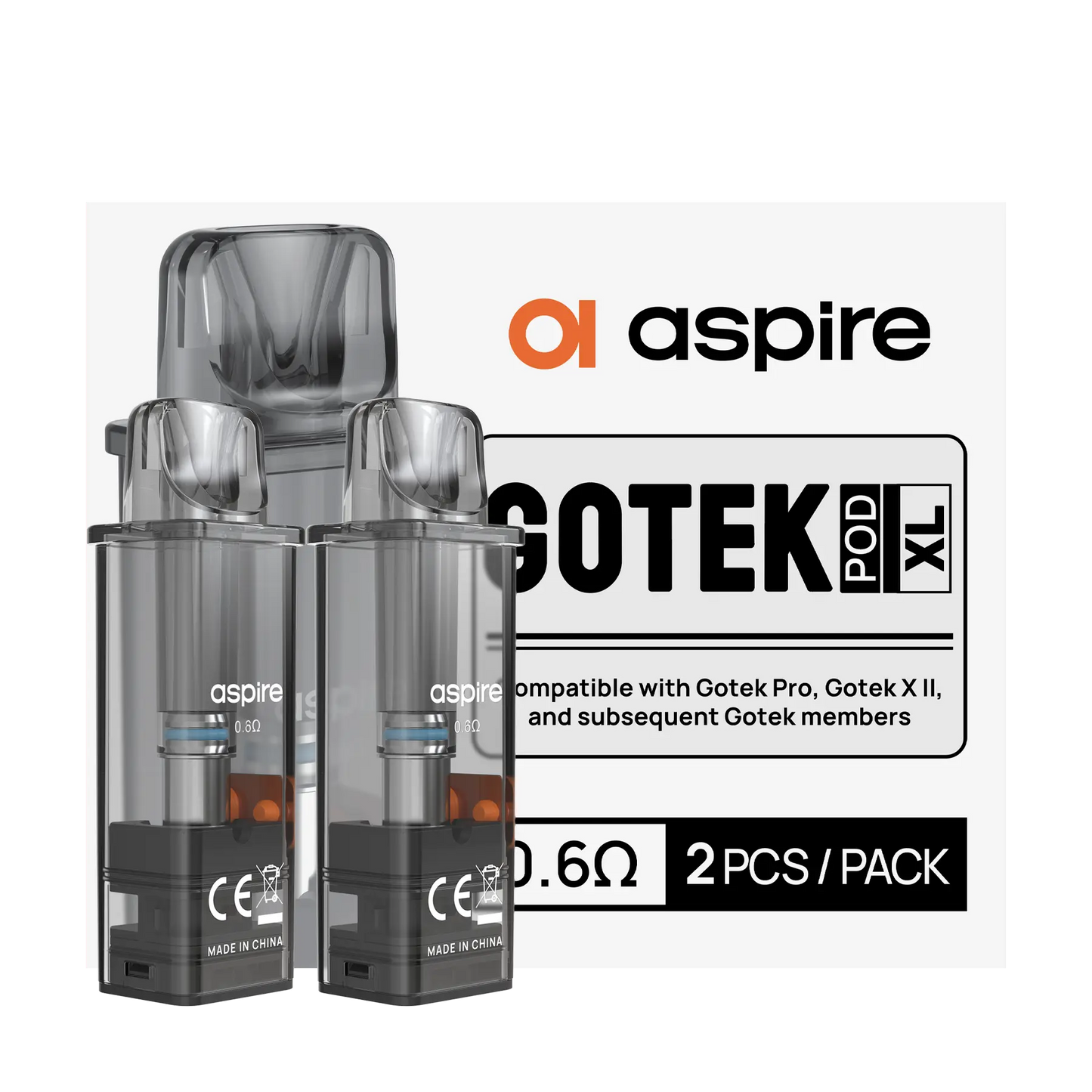 Aspire GoteK Replacement Pods - 0.6 XL