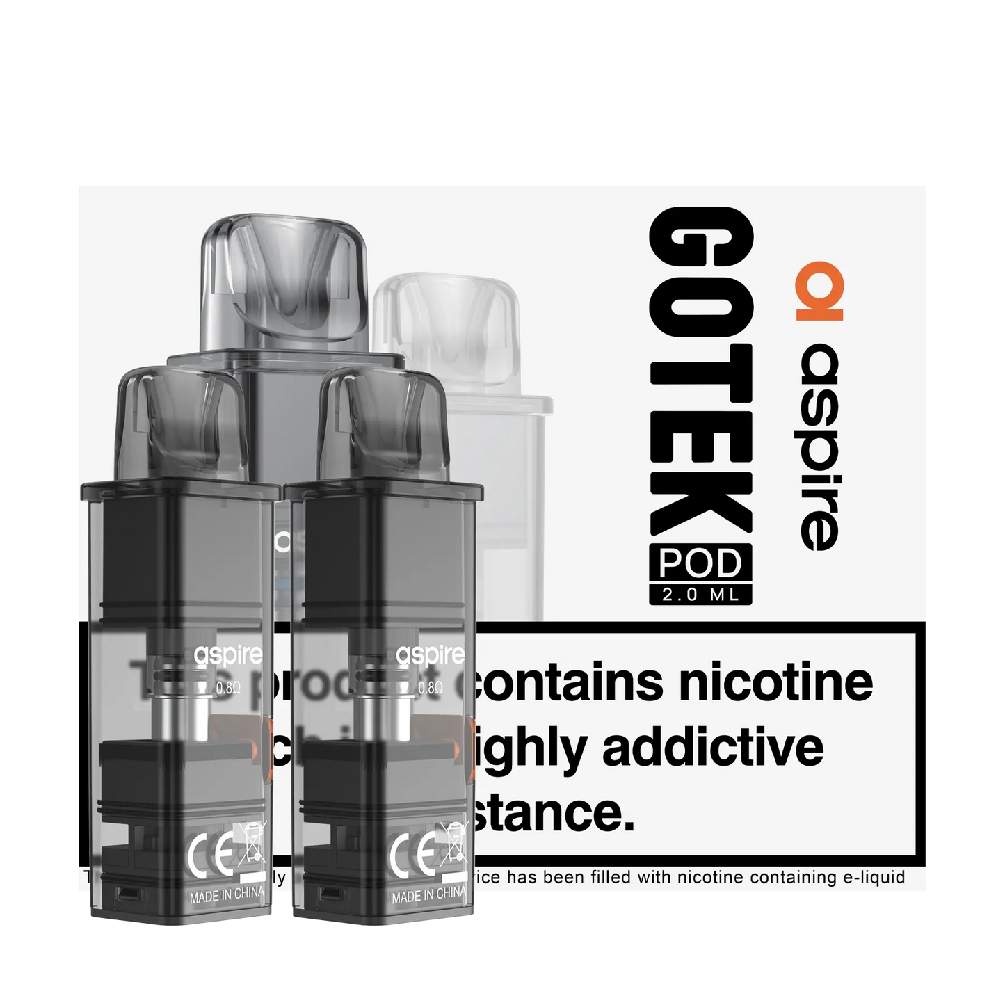 Aspire GoteK Replacement Pods - 0.8 2ml