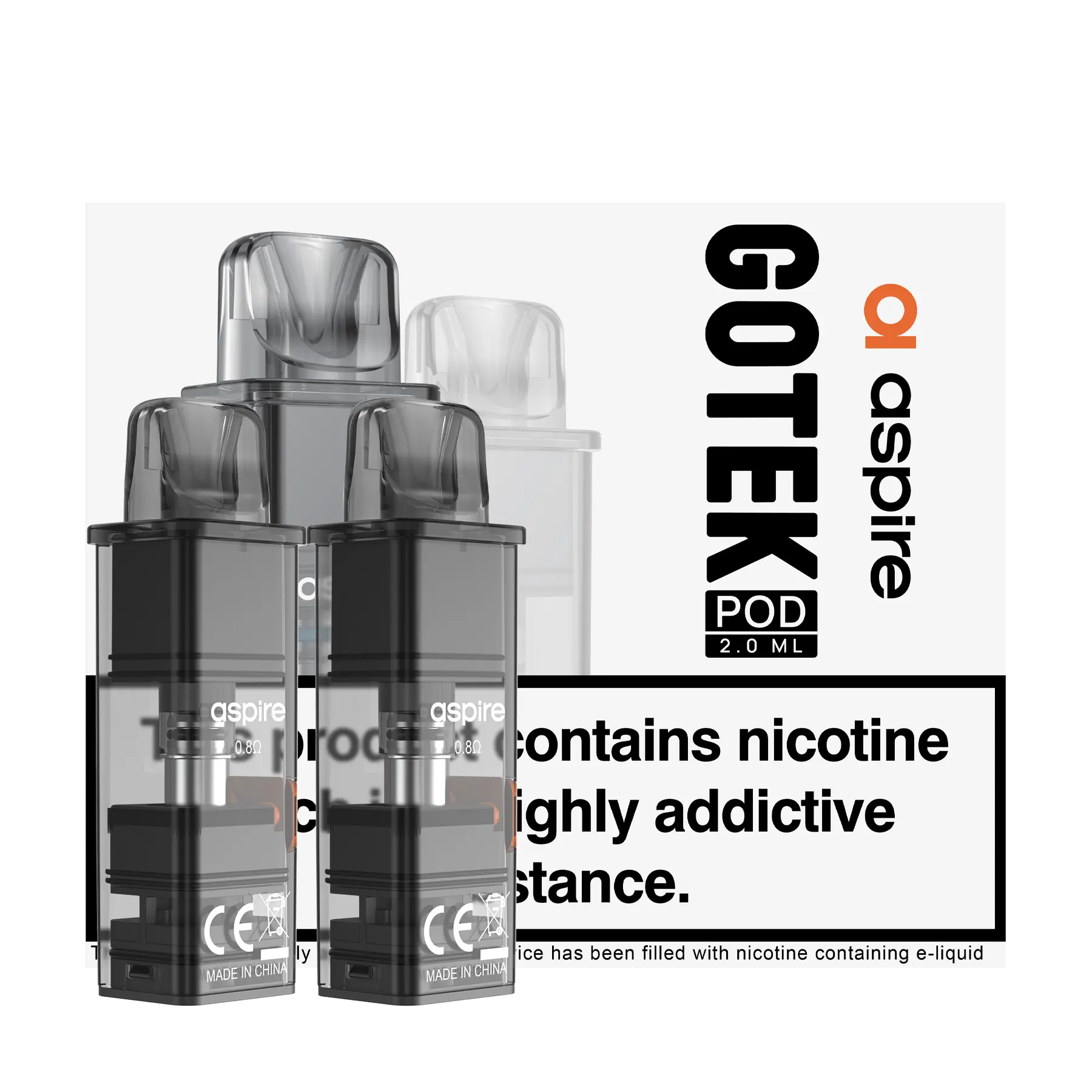 Aspire GoteK Replacement Pods - 0.8 2ml