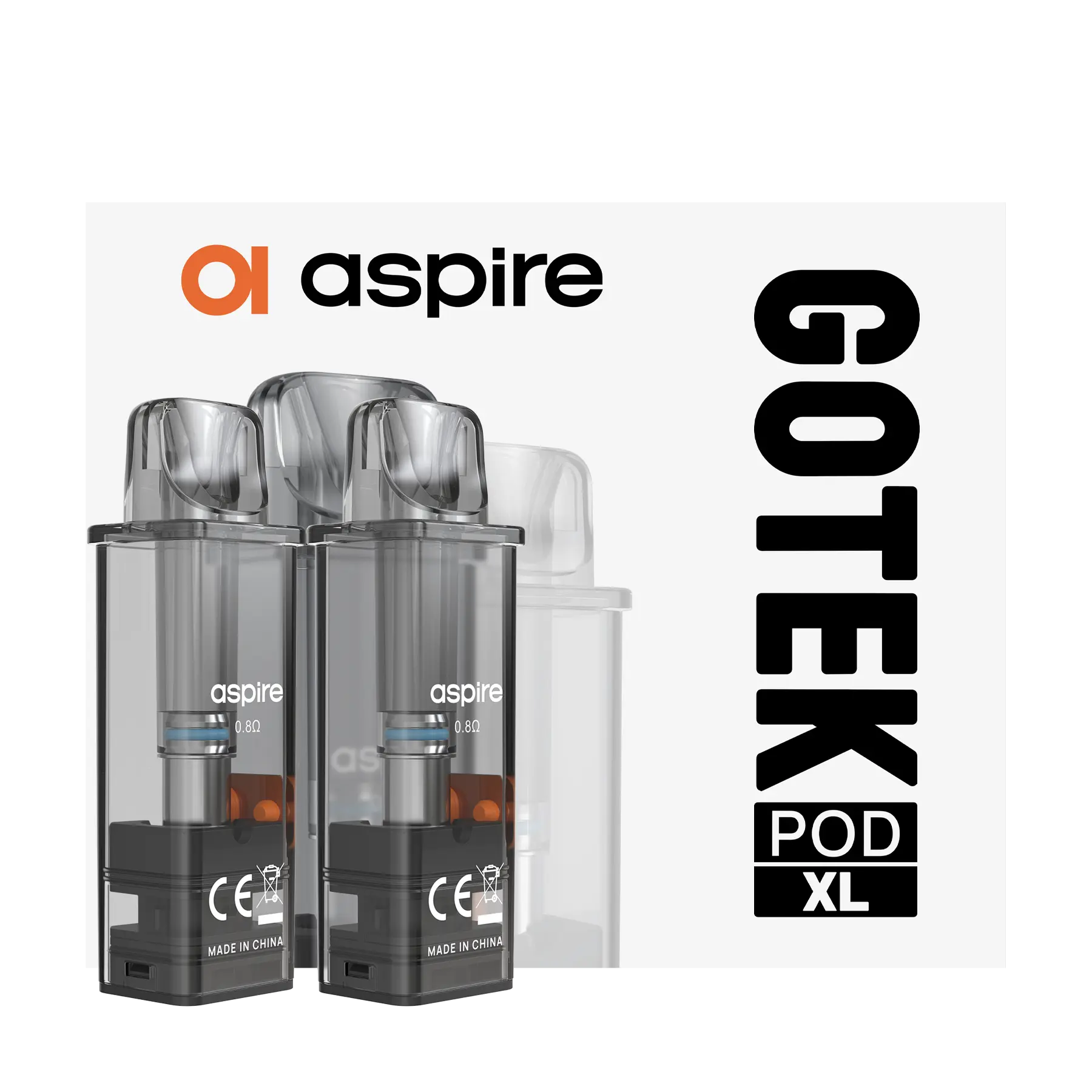 Aspire GoteK Replacement Pods - 0.8 XL