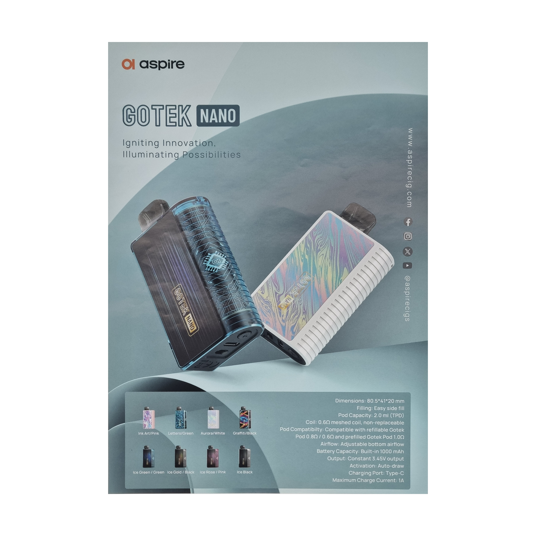 Aspire Gotek Nano Poster