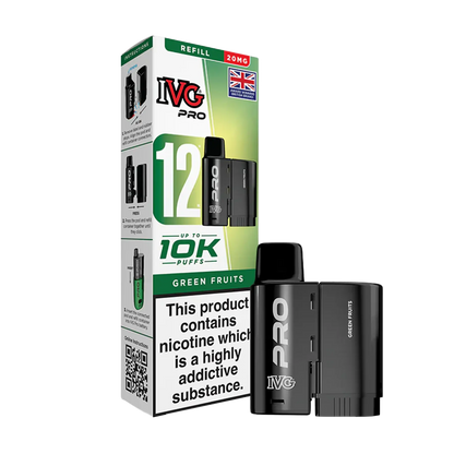 IVG Pro 12 Replacement Pods - Green Fruits