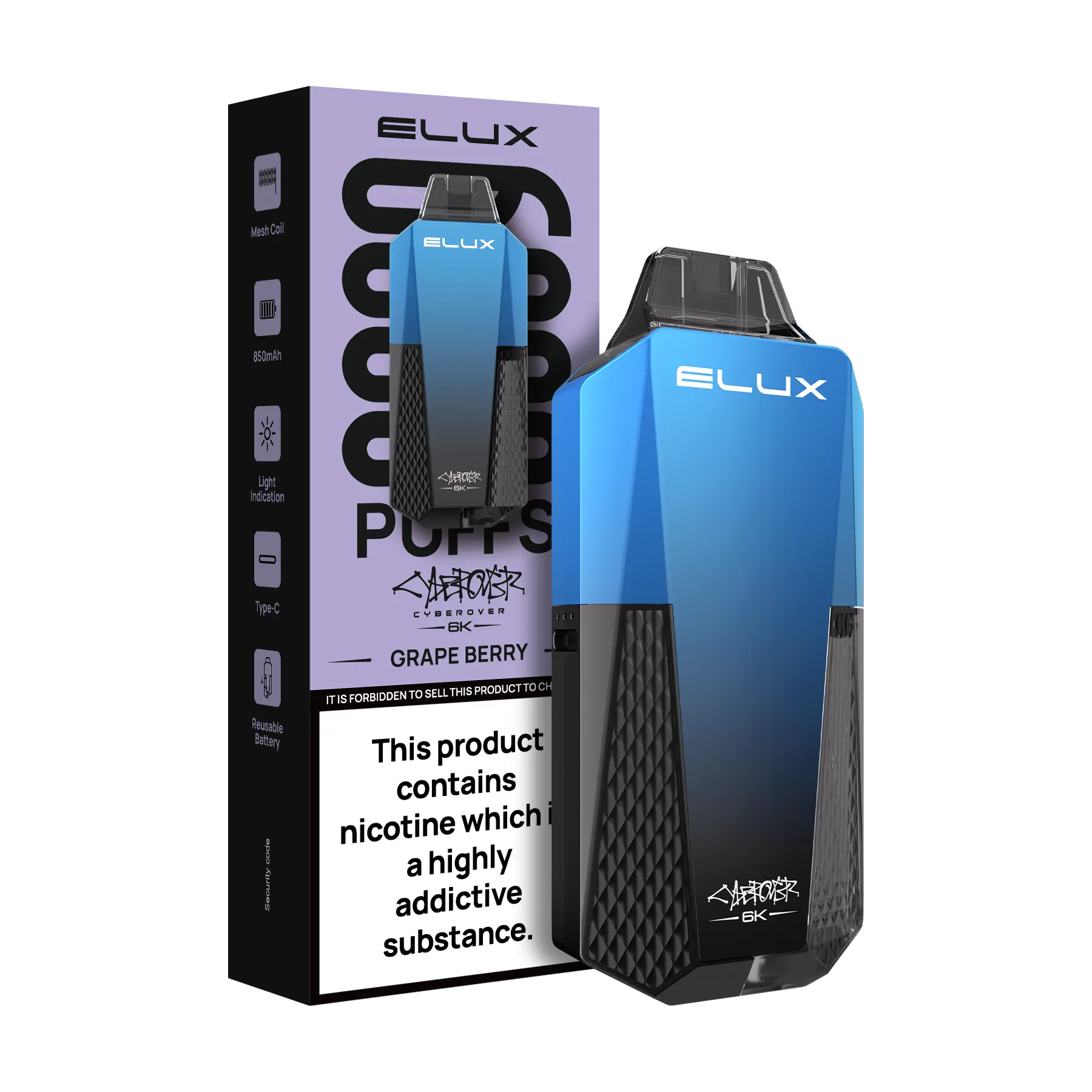 Elux Cyberover 6K Prefilled Vape Kit