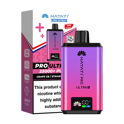 Hayati Pro Ultra 25K Prefilled Vape Kit - Grape GB Strawberry