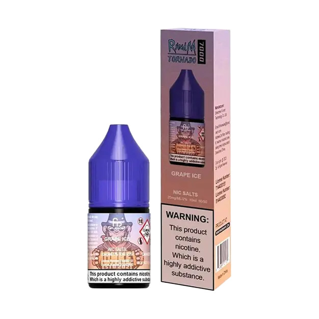 R&M 10ml Nicotine Salt - Grape Ice