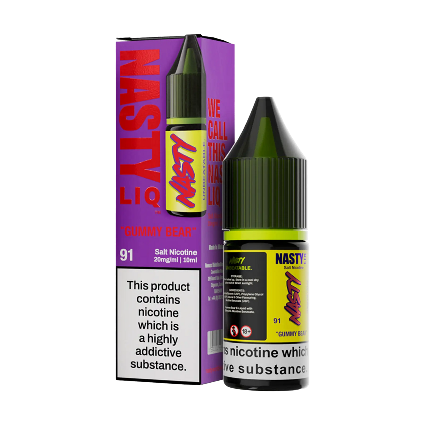 Nasty Liq Nicotine Salt - Gummy Bear