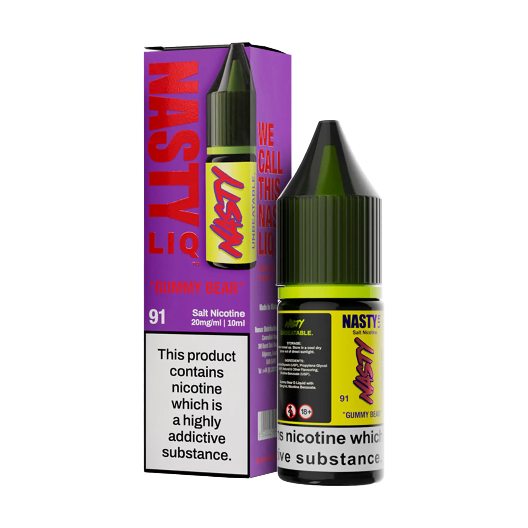 Nasty Liq Nicotine Salt - Gummy Bear