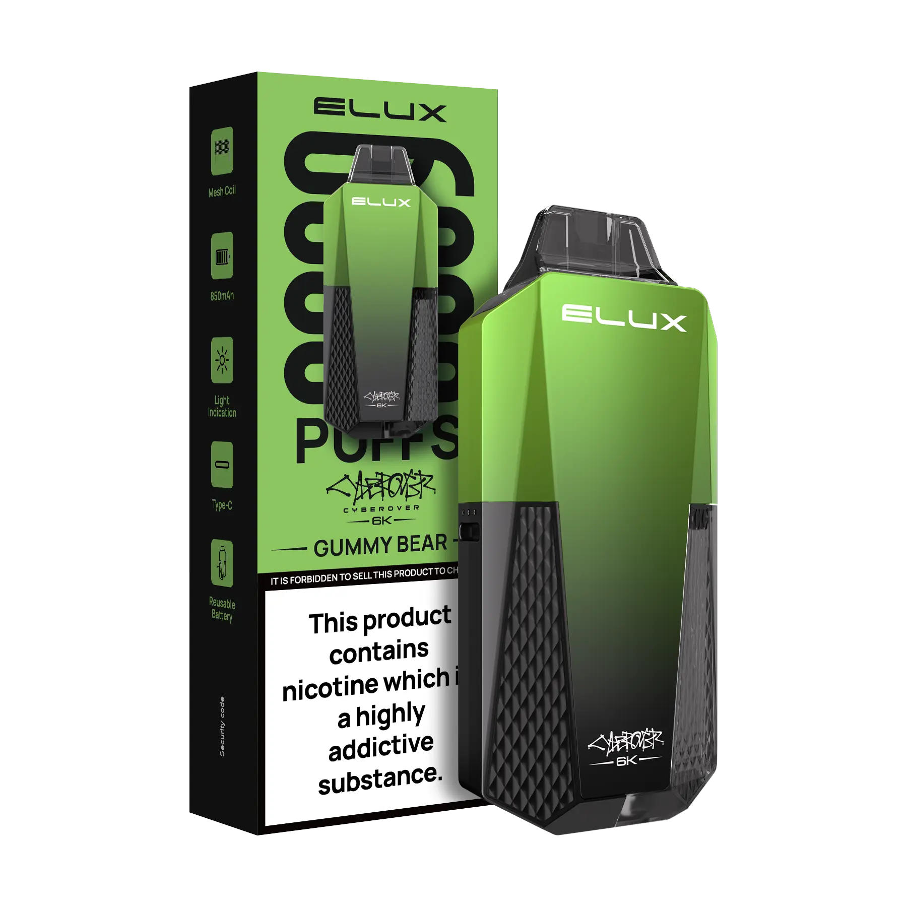 Elux Cyberover 6K Prefilled Vape Kit