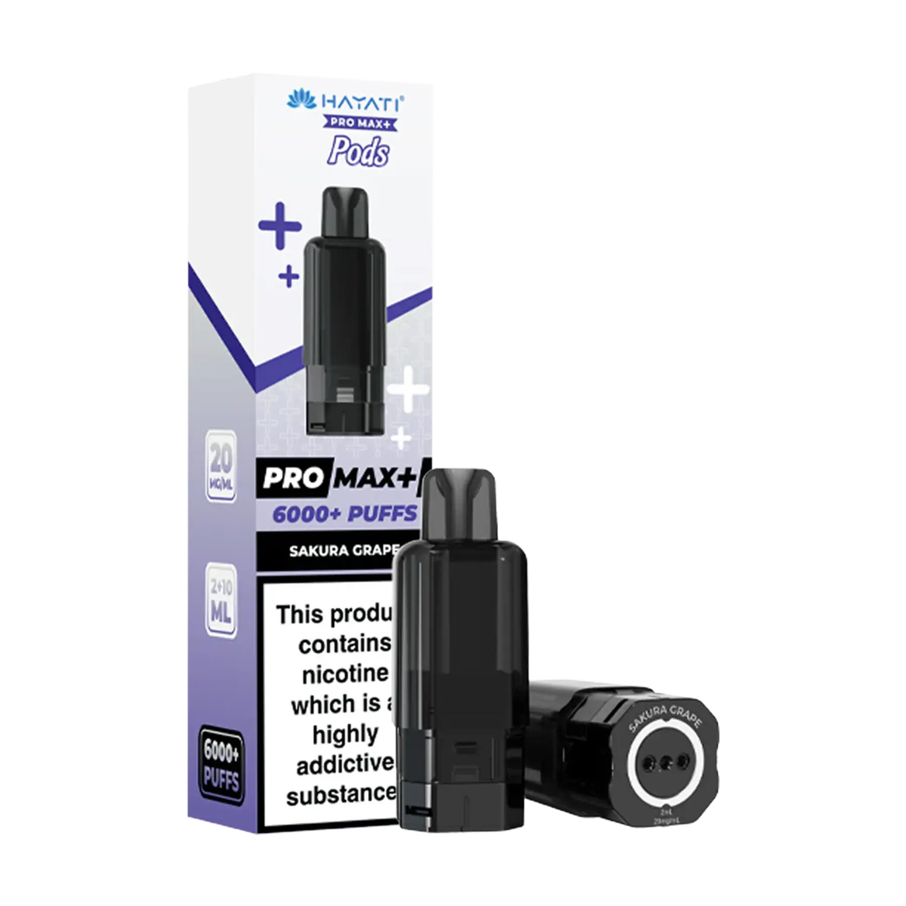 Hayati Pro Max+ 6000 Replacement Pods - Sakura Grape