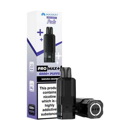 Hayati Pro Max+ 6000 Replacement Pods - Sakura Grape
