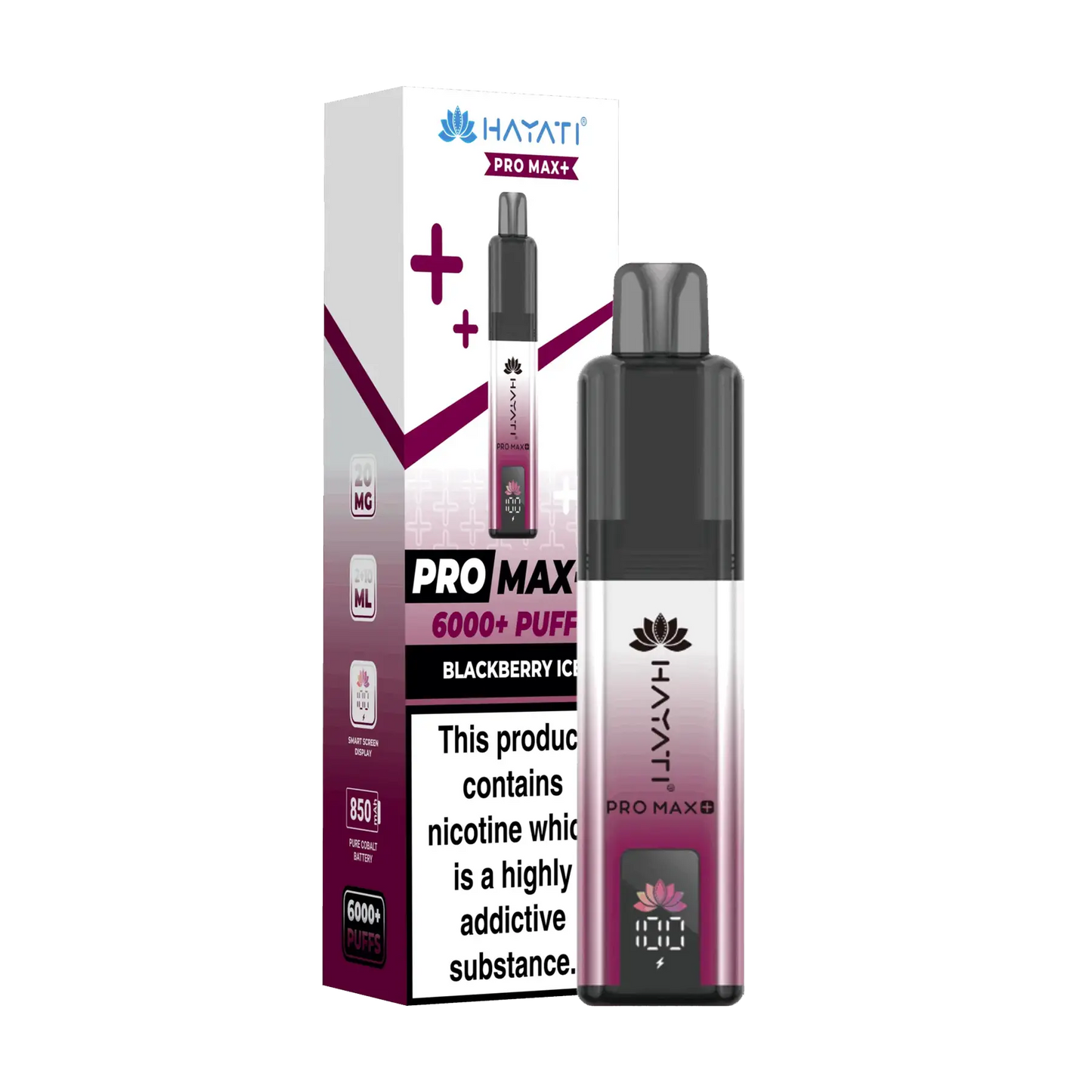 Hayati Pro Max+ 6000 Prefilled Vape Kit - Blackberry Ice