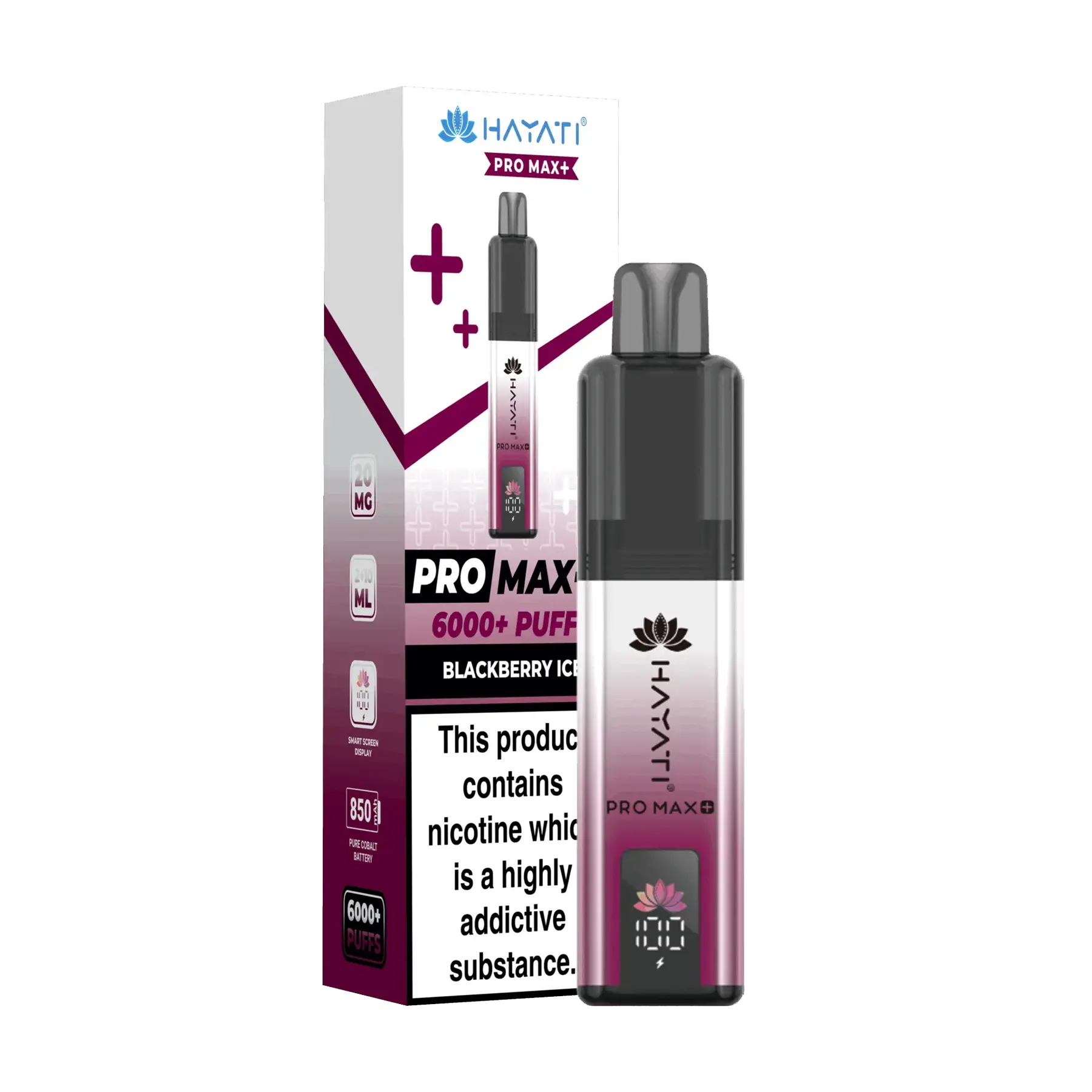 Hayati Pro Max+ 6000 Prefilled Vape Kit - Blackberry Ice