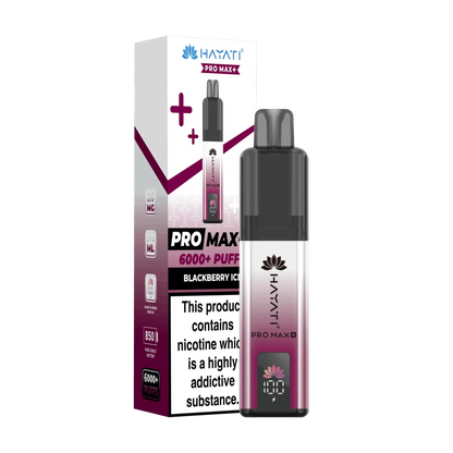 Hayati Pro Max+ 6000 Prefilled Vape Kit - Blackberry Ice