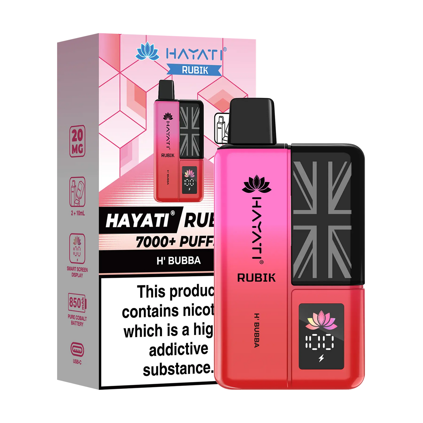 Hayati Rubik Prefilled Vape Kit - H' Bubba