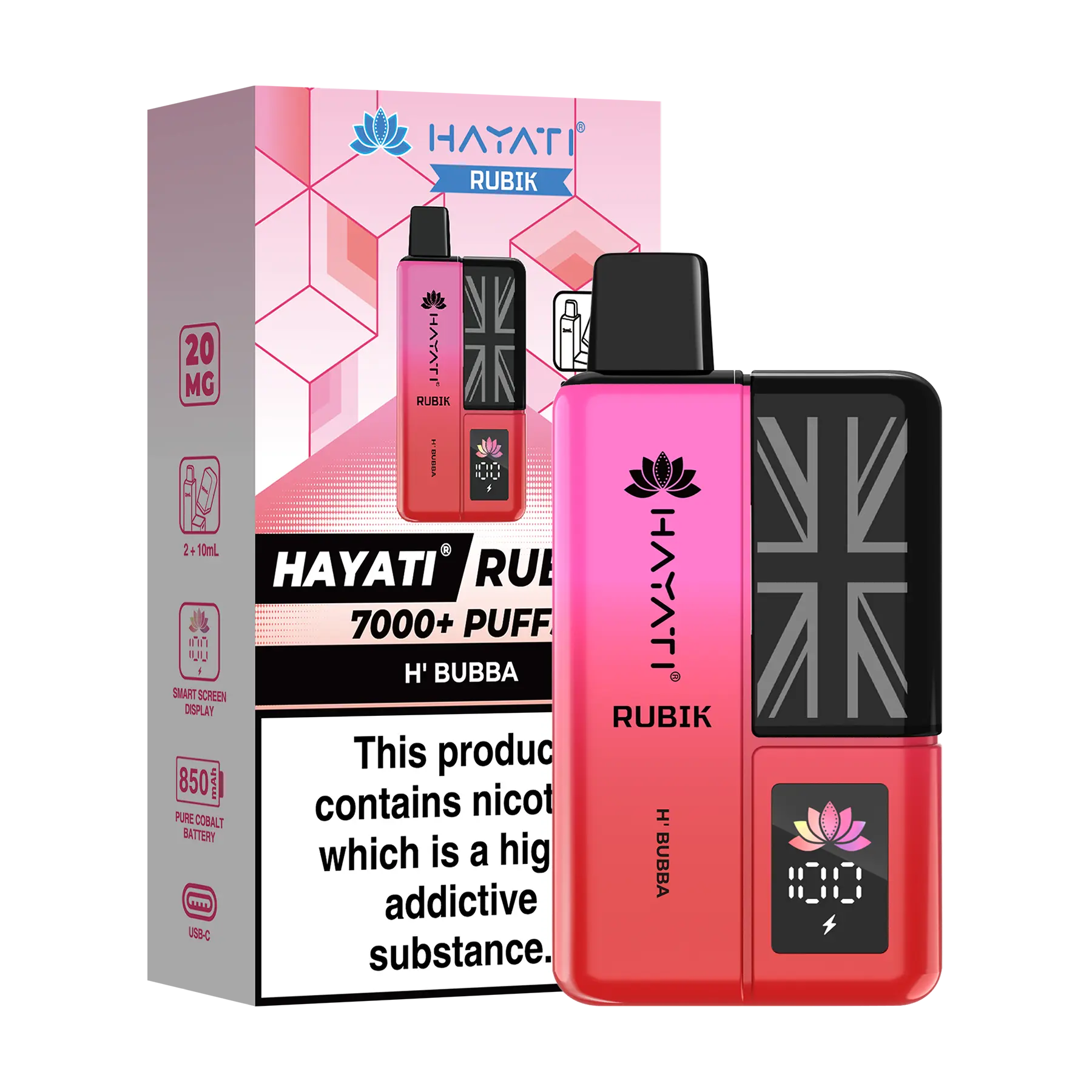 Hayati Rubik Prefilled Vape Kit - H' Bubba