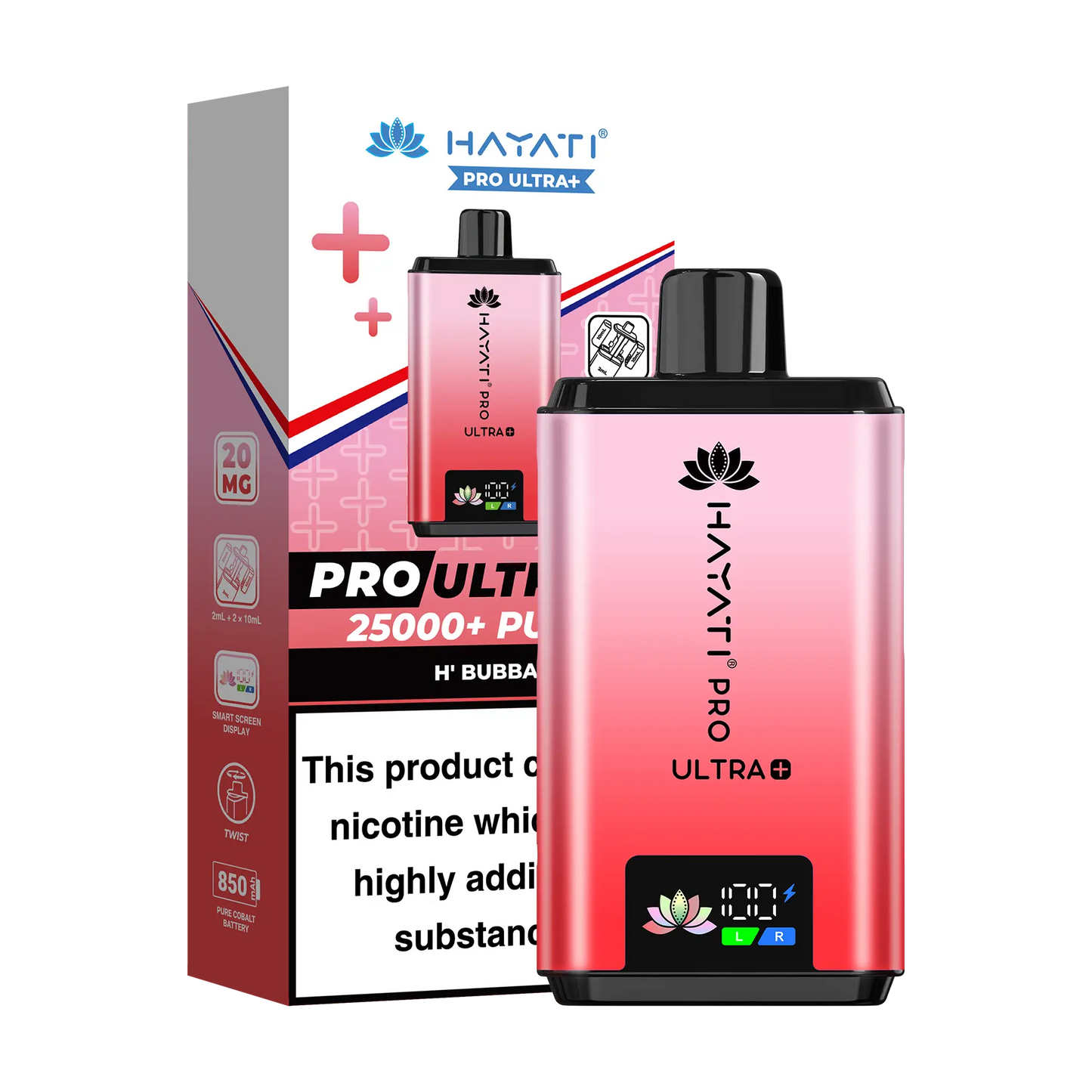 Hayati Pro Ultra 25K Prefilled Vape Kit - H' Bubba