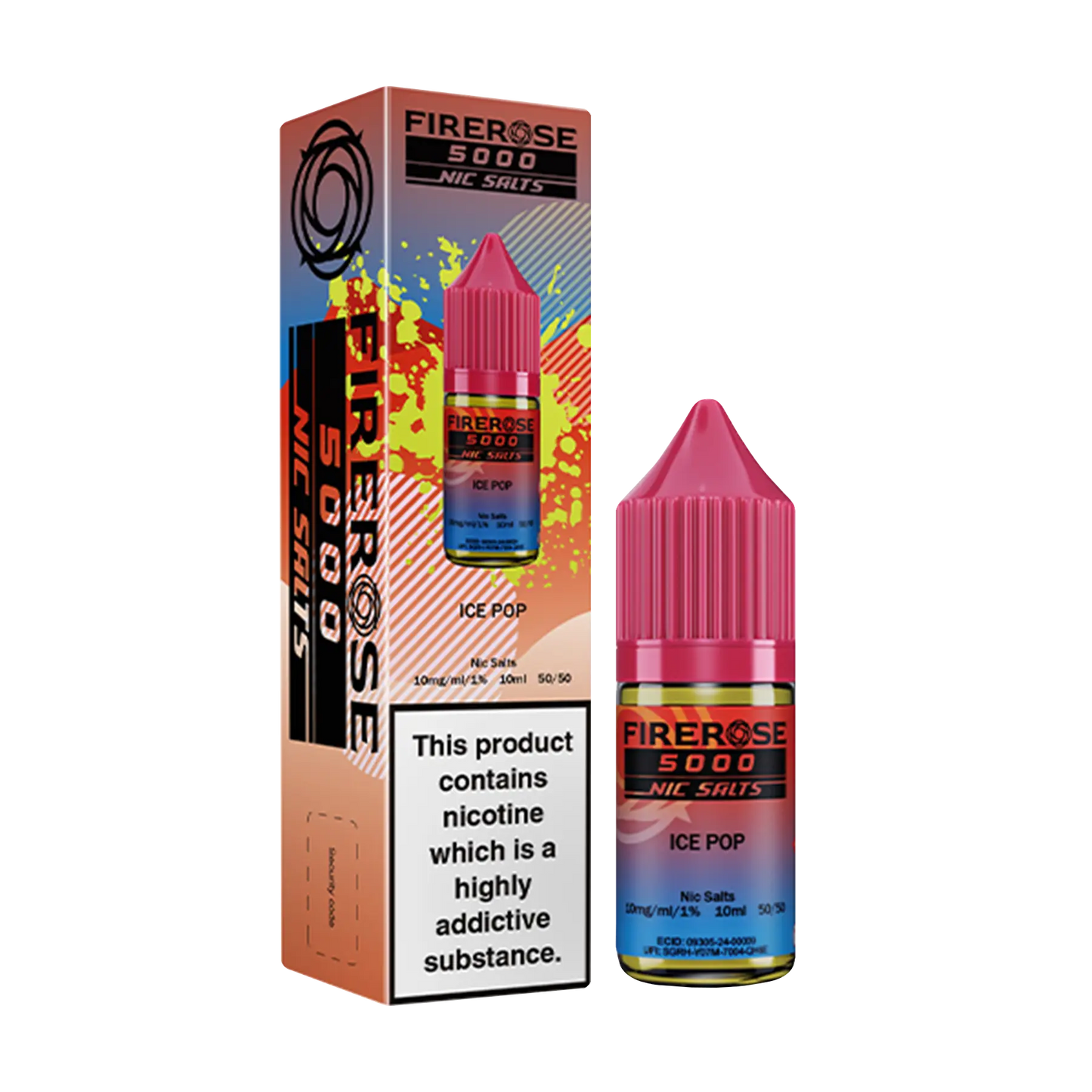 Firerose 5000 10ml Nicotine Salt - Ice Pop
