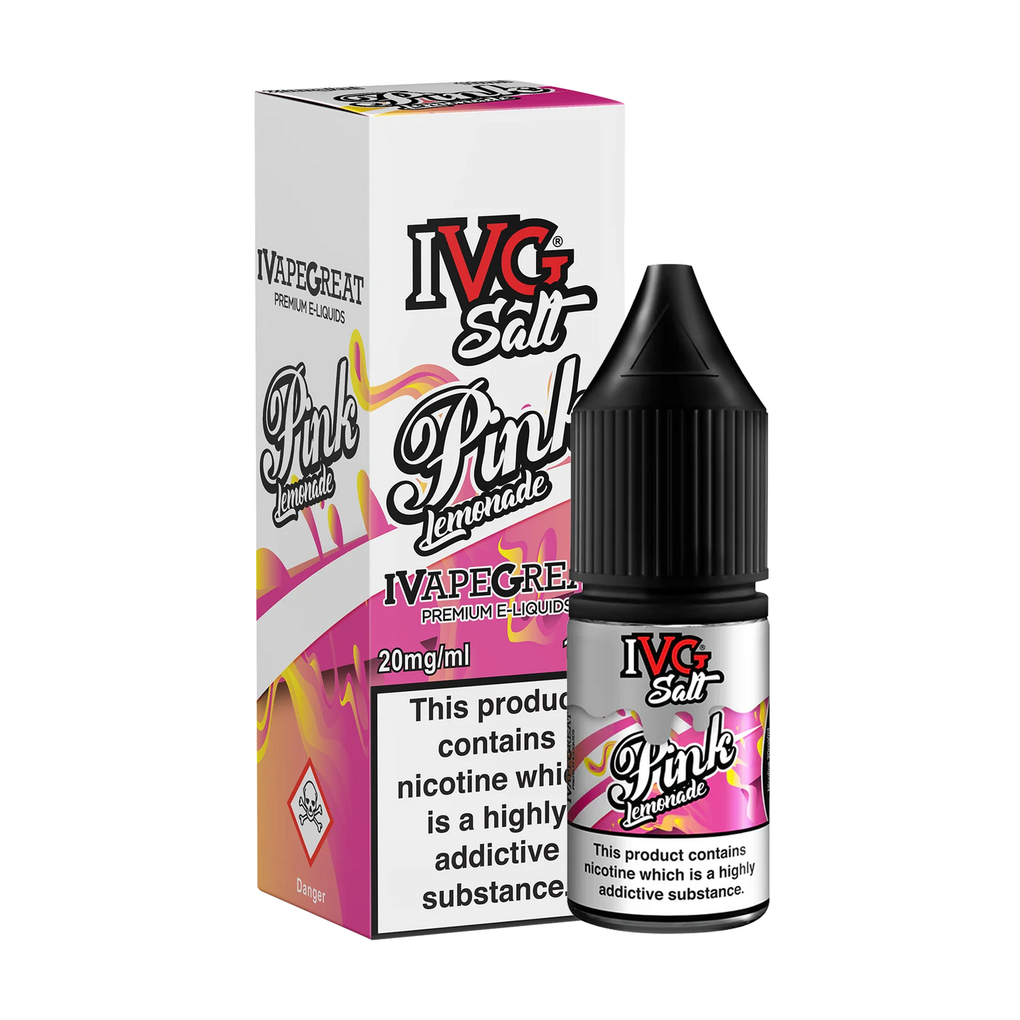 IVG 10ml E-Liquid Nicotine Salt -  Pink Lemonade