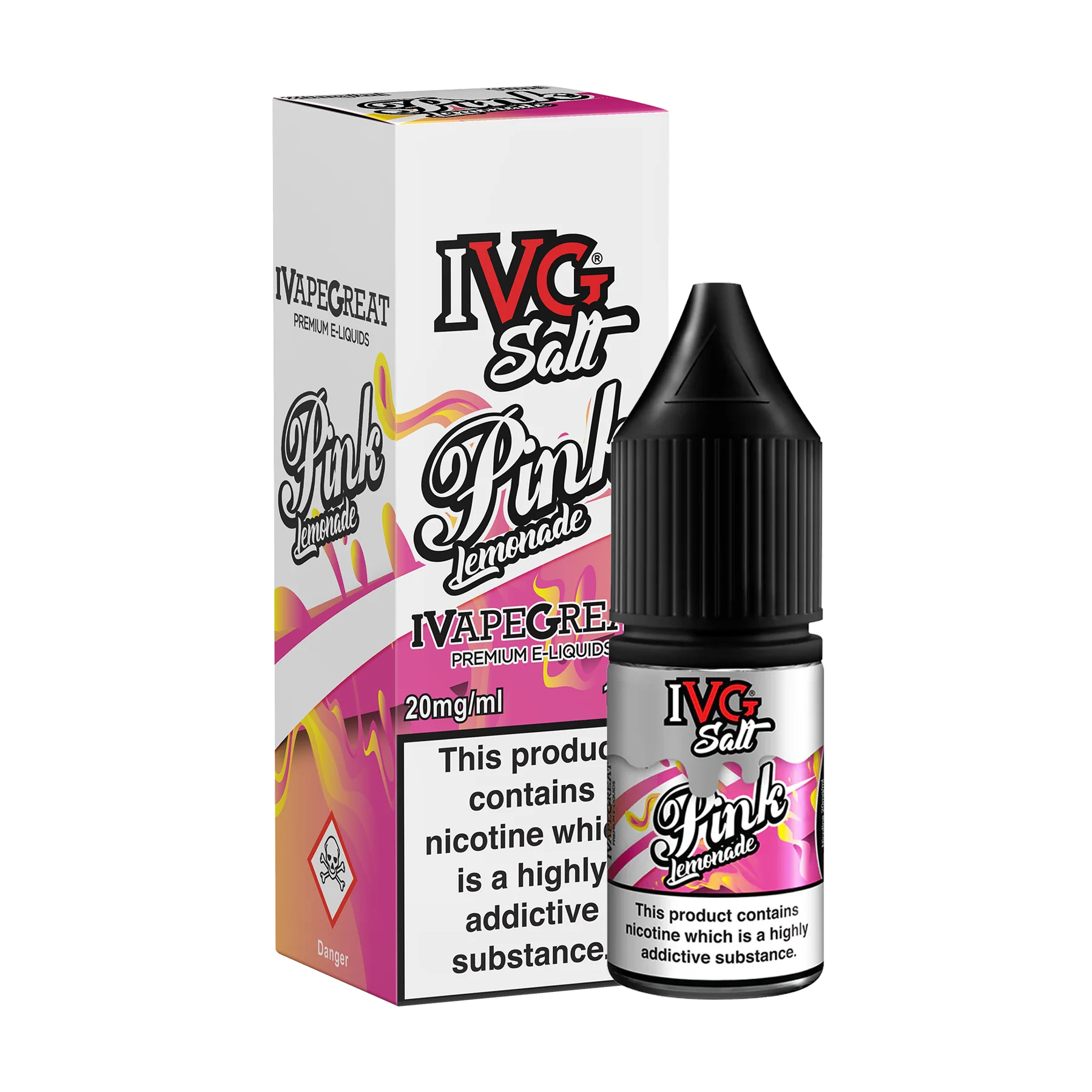 IVG 10ml E-Liquid Nicotine Salt -  Pink Lemonade