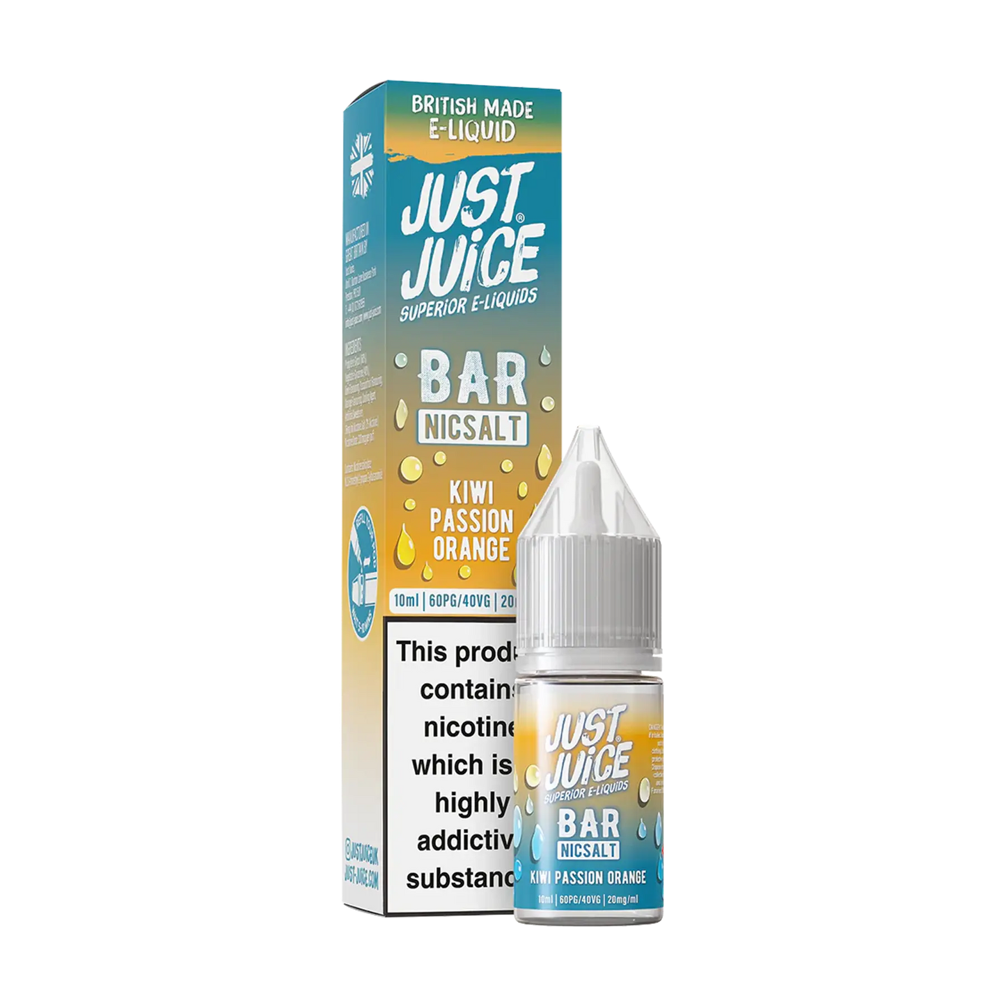 Just Juice Bar Salts Nicotine Salt - Kiwi Passion Orange