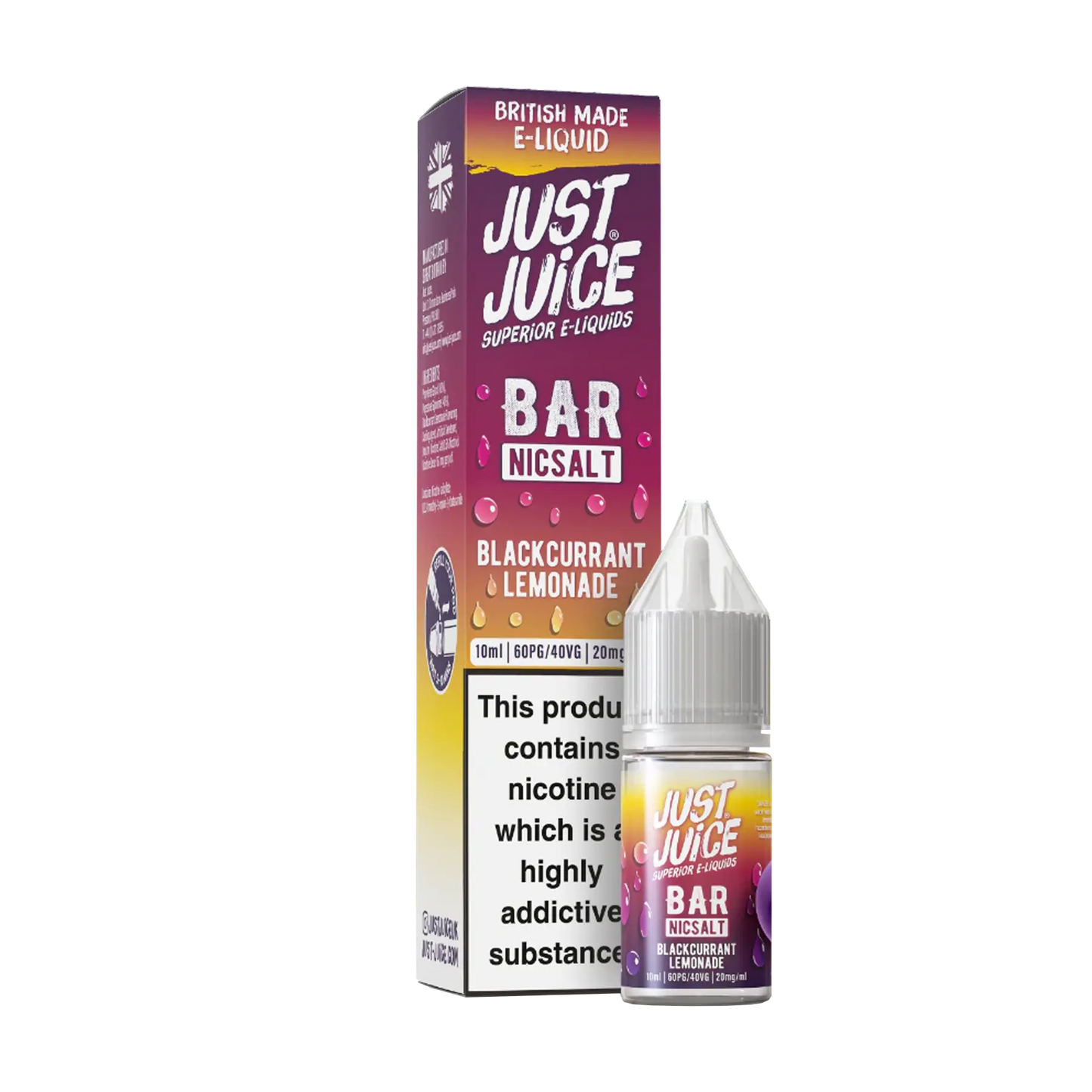 Just Juice Bar Salts 10ml E Liquid Nicotine Salt