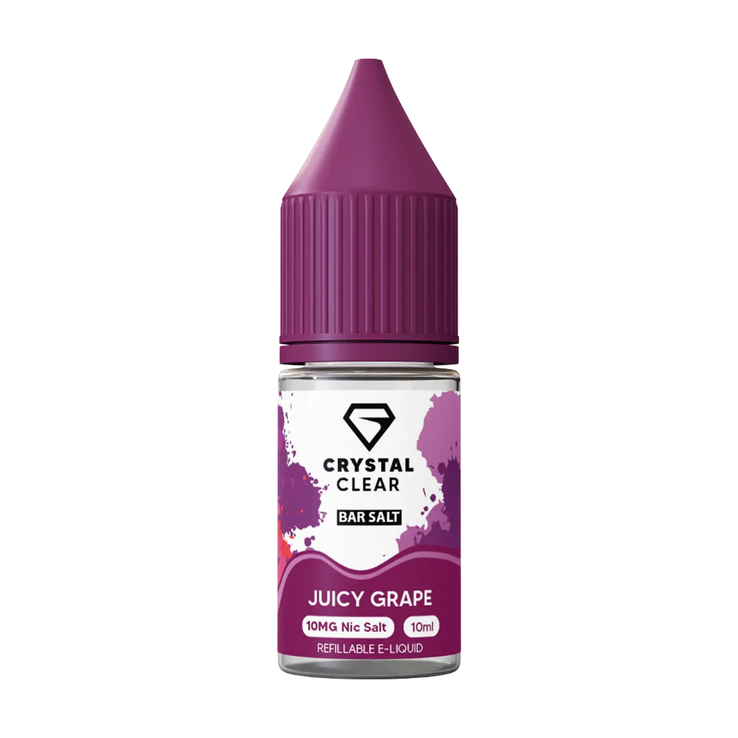 Crystal Clear Bar Salts 10ml E Liquid Nicotine Salt