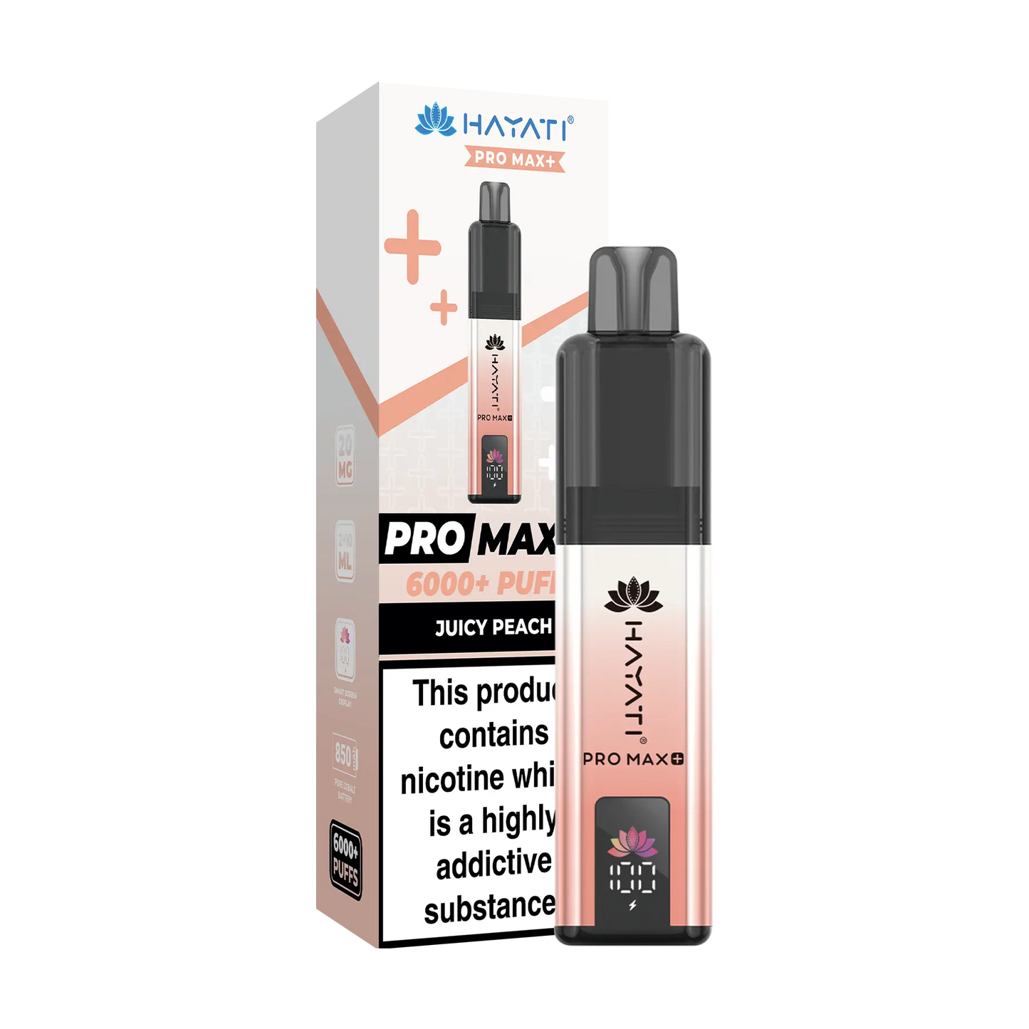 Hayati Pro Max+ 6000 Prefilled Vape Kit - Juicy Peach