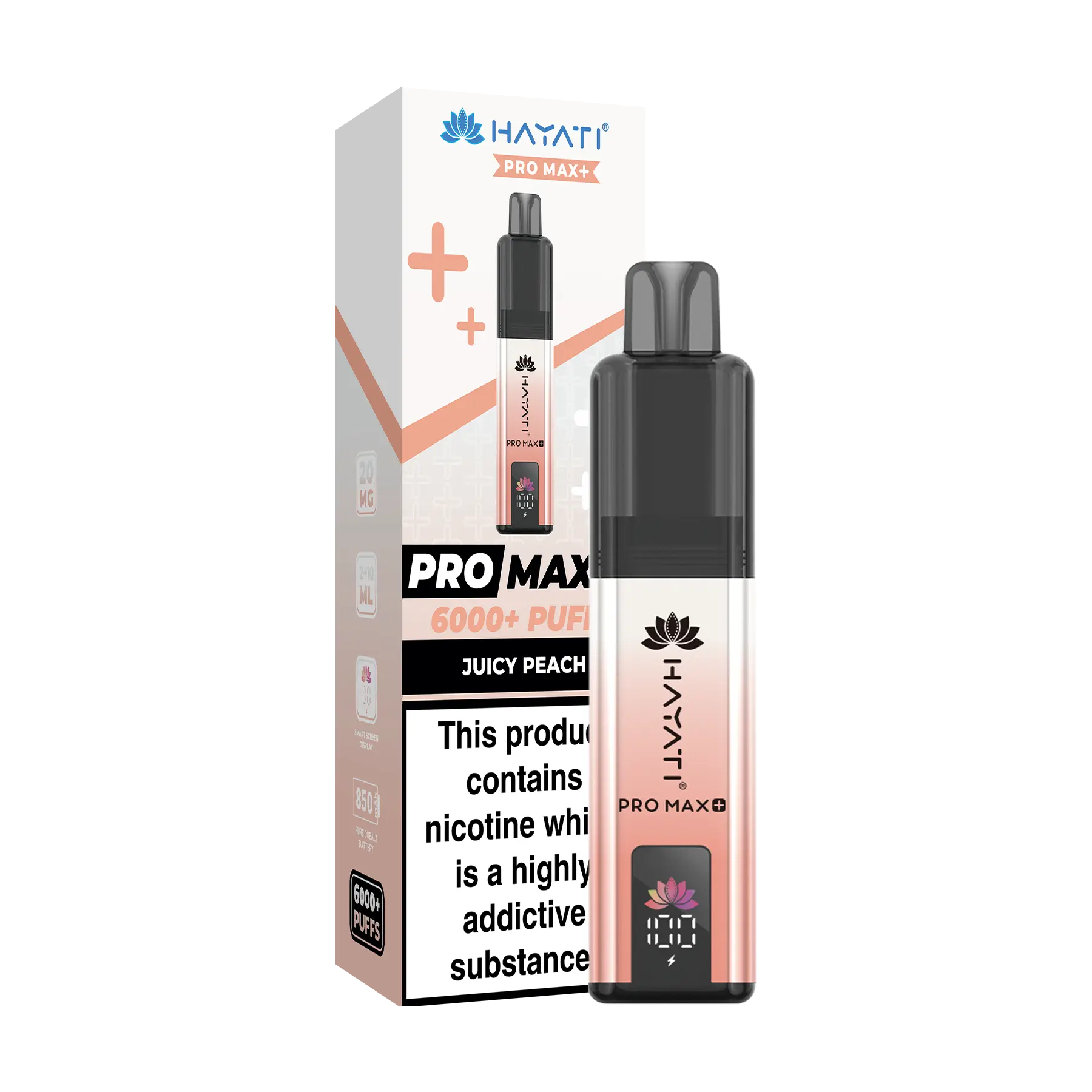 Hayati Pro Max+ 6000 Prefilled Vape Kit - Juicy Peach