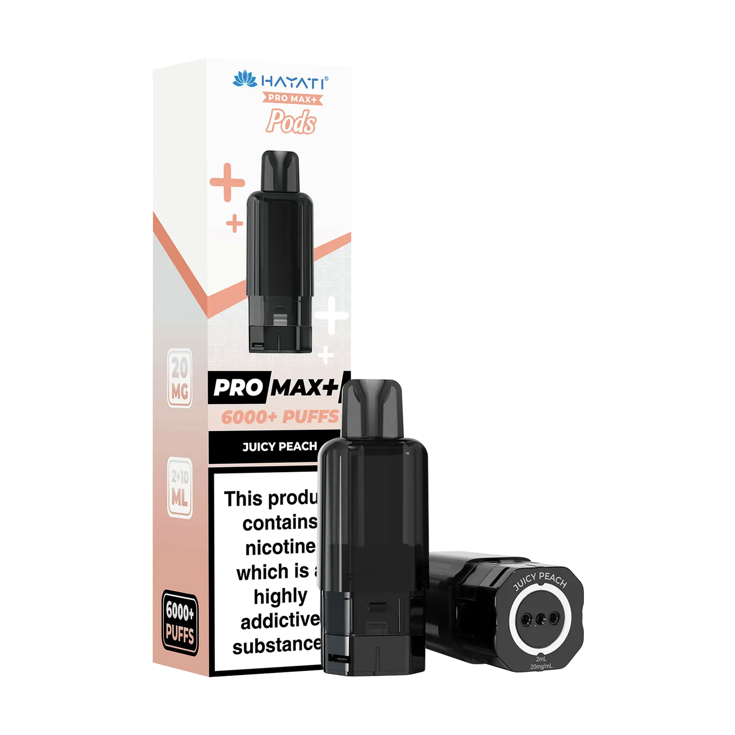 Hayati Pro Max+ 6000 Replacement Pods - Juicy Peach