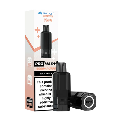 Hayati Pro Max+ 6000 Replacement Pods - Juicy Peach