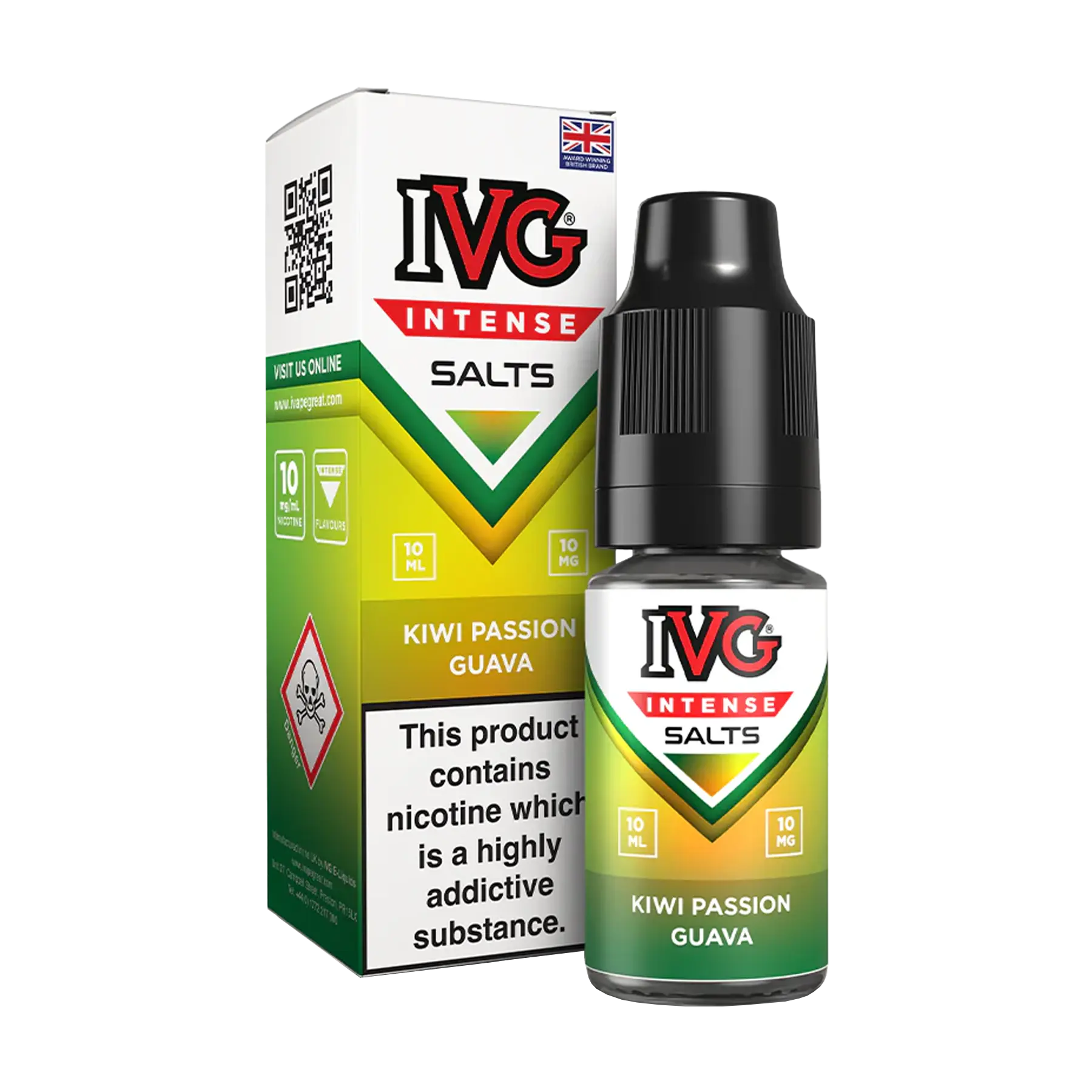 IVG Intense 10ml Nicotine Salt - Kiwi Passion Guava