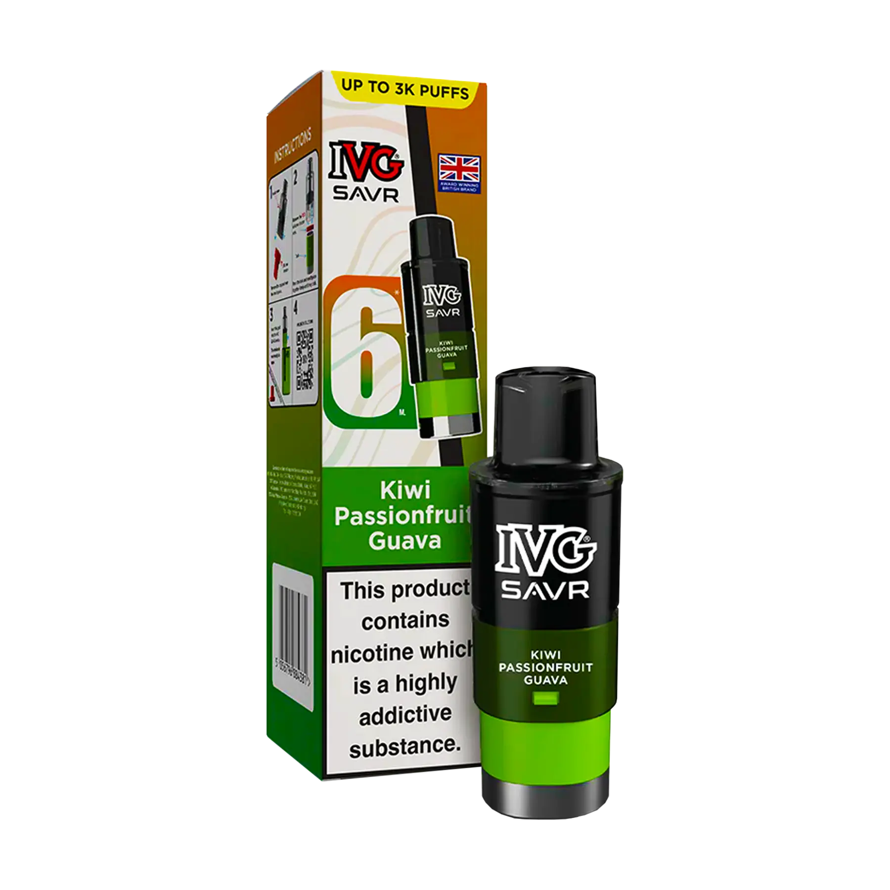 IVG Savr Replacement Pods - Kiwi Passionfruit Guava