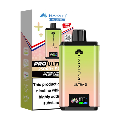 Hayati Pro Ultra 25K Prefilled Vape Kit - Kiwi Banana Straw Banana