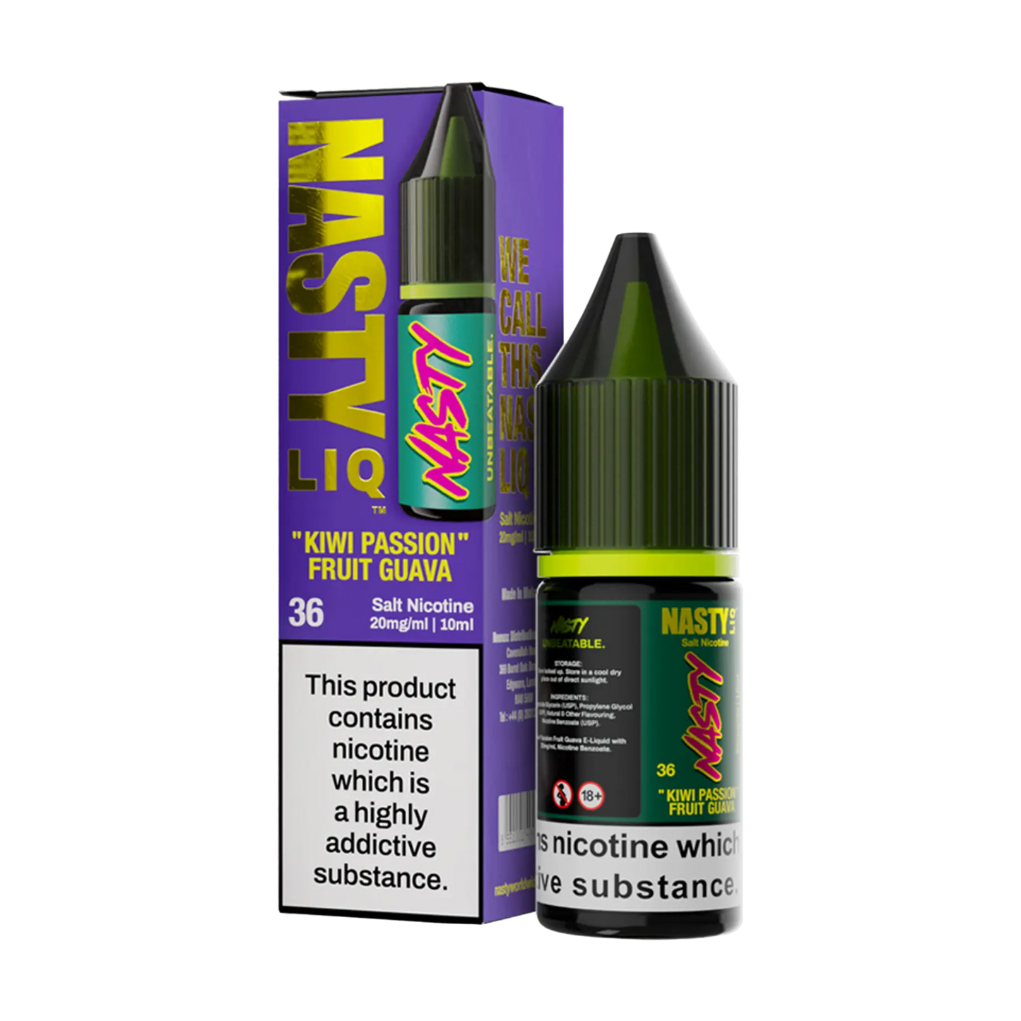 Nasty Liq Nicotine Salt - Kiwi Passion Fruit Guava