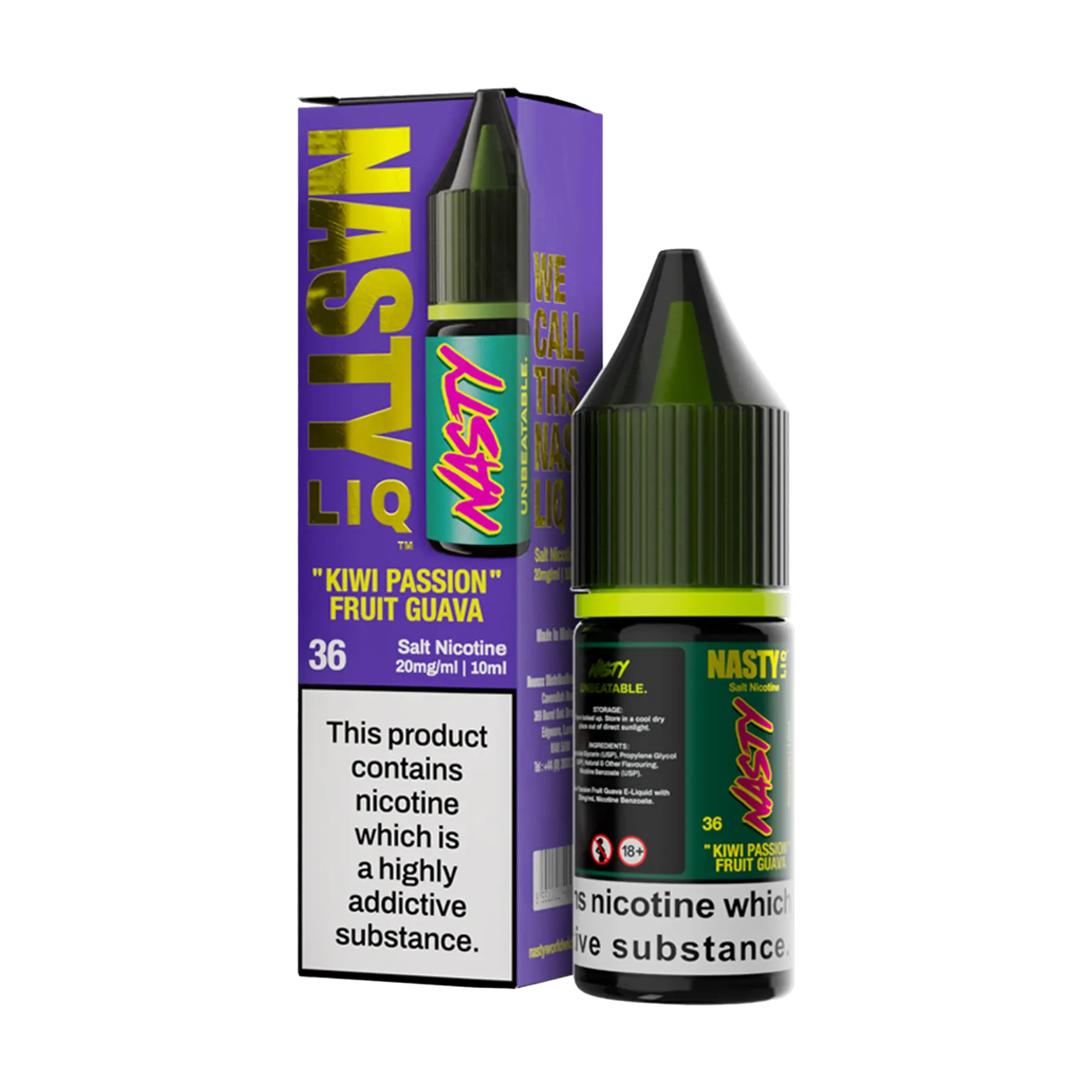 Nasty Liq Nicotine Salt - Kiwi Passion Fruit Guava