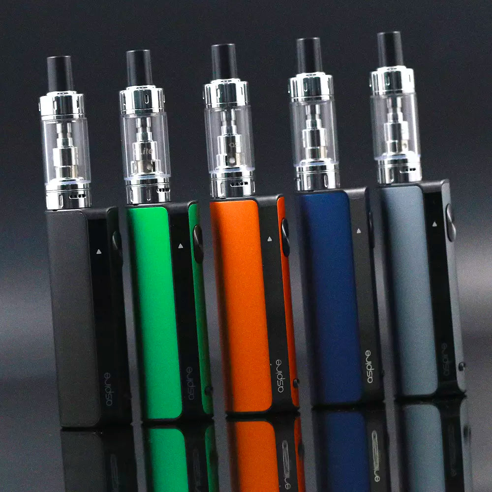 Available in 5 different colours, the Aspire K-Lite has something for everybody:• Black• Green• Orange• Blue• Grey