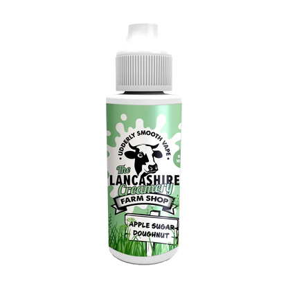 The Lancashire Creamery 100ml Shortfill - Apple Sugar Doughnut